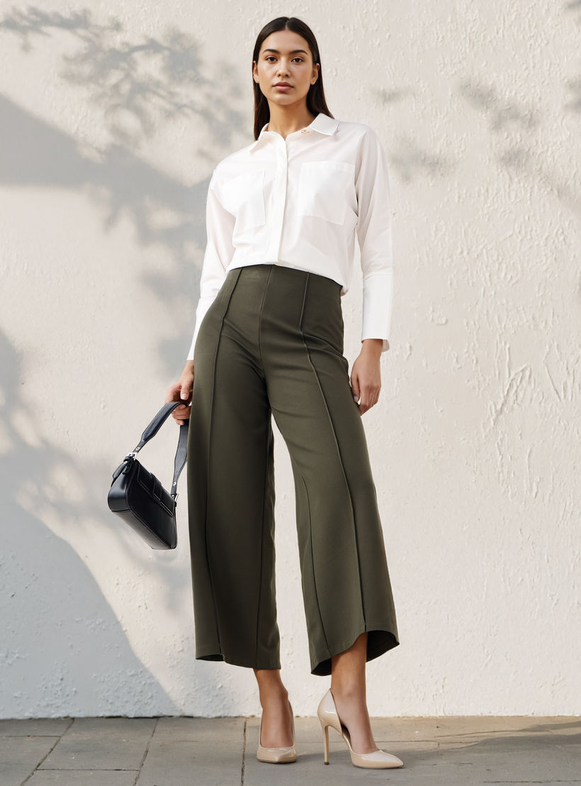 Regular Fit Ponte Pants-women-clothing-bottoms-trousers-image-2