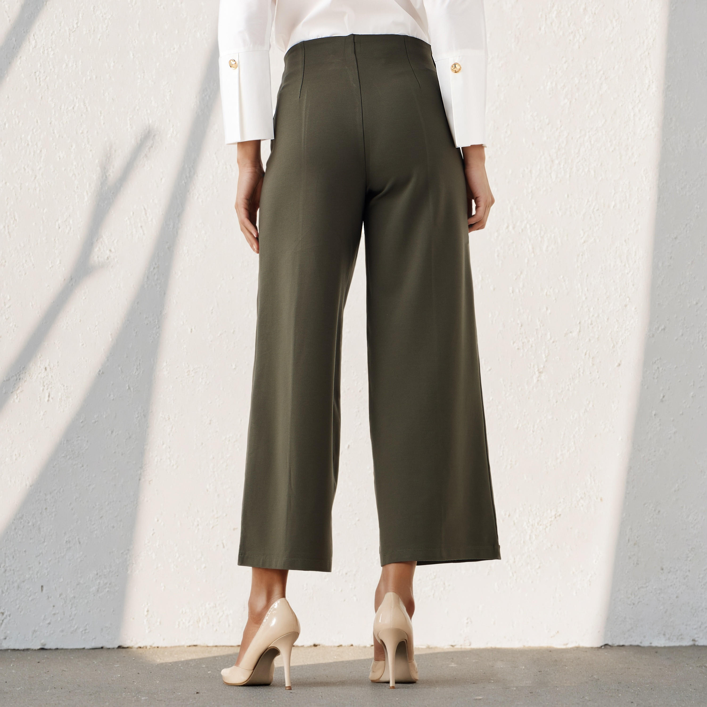 Regular Fit Ponte Pants-women-clothing-bottoms-trousers-image-3