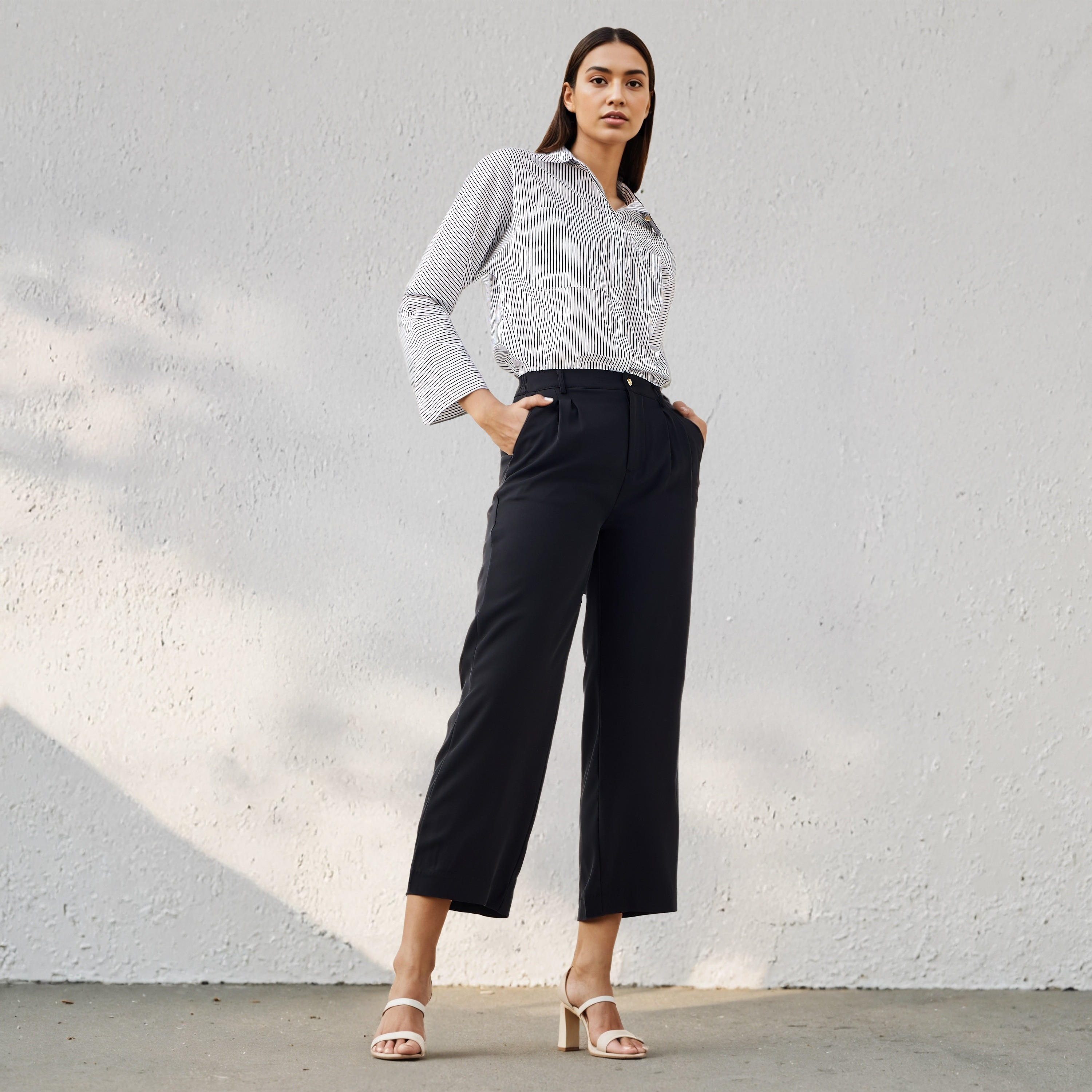 بنطلون واسع الساق بكسرات-women-clothing-bottoms-trousers-image-2