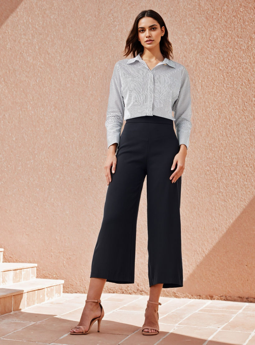 بنطلون قصير بقصة عادية-women-clothing-bottoms-trousers-image-4
