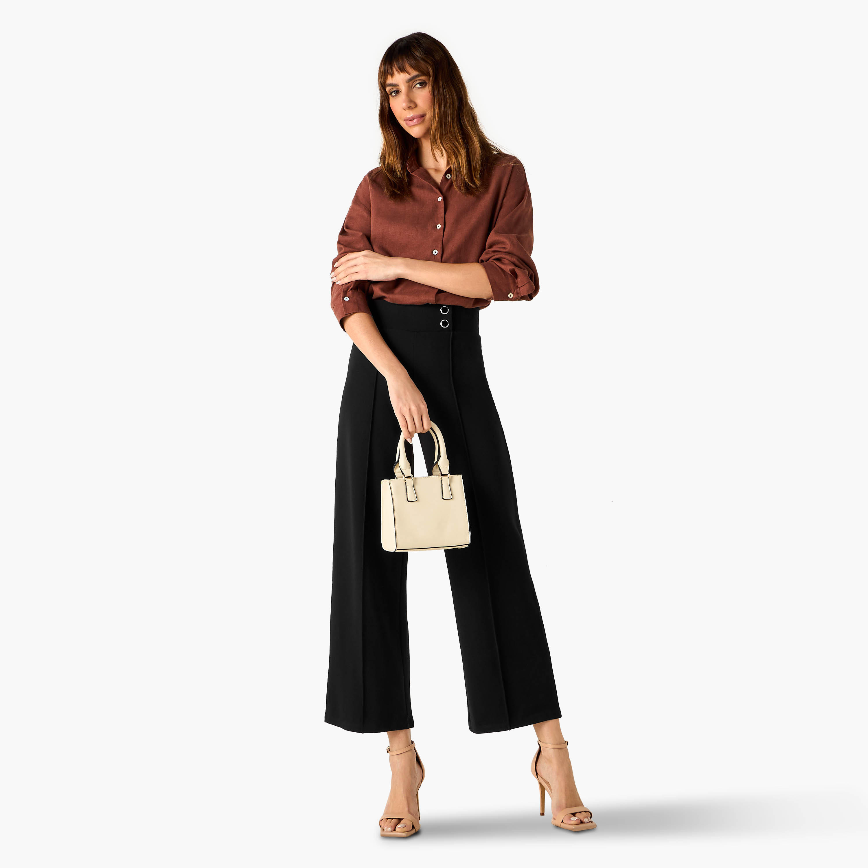 Button Accent Ponte Pants-women-clothing-bottoms-trousers-image-6