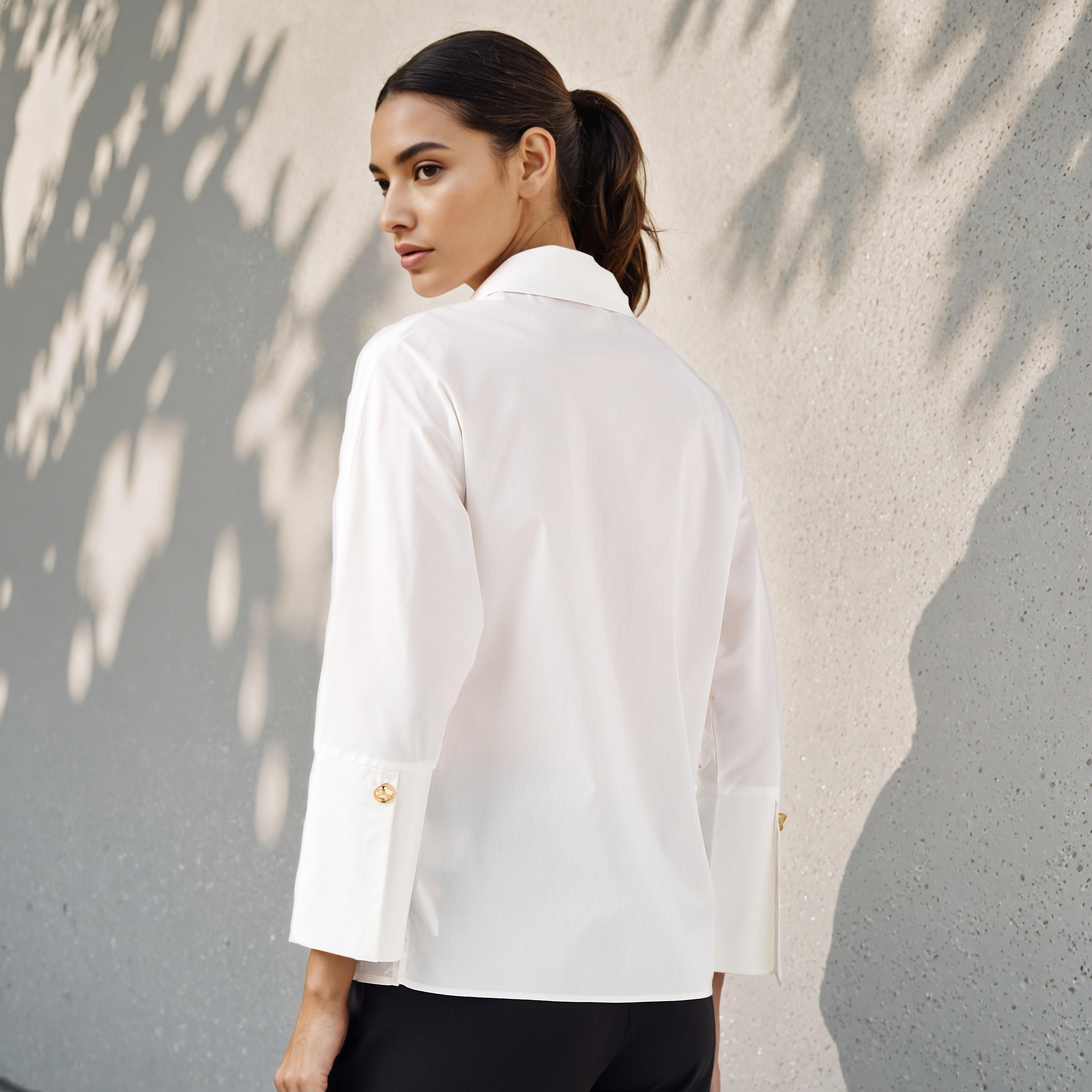 Regular Fit Shirt with Chest Pockets-women-clothing-shirtsandblouses-shirts-image-3
