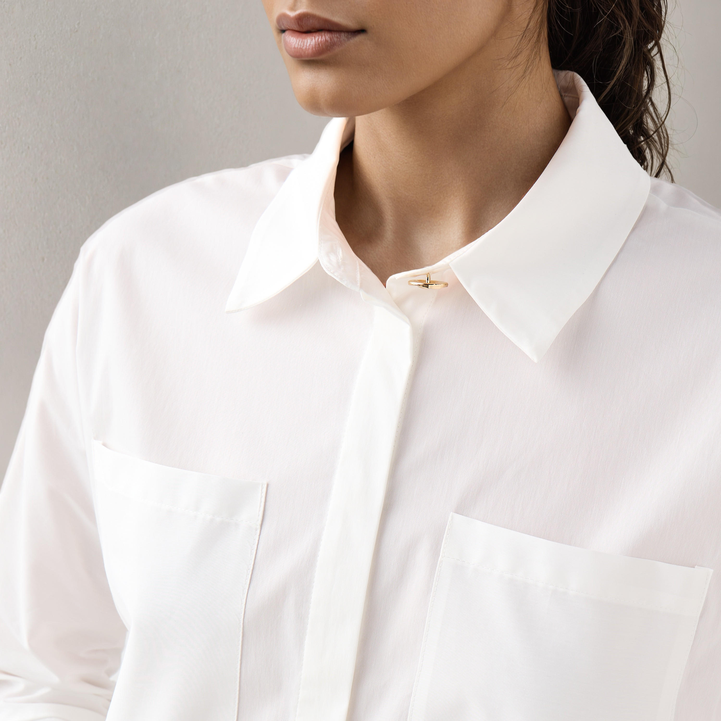 Regular Fit Shirt with Chest Pockets-women-clothing-shirtsandblouses-shirts-image-4