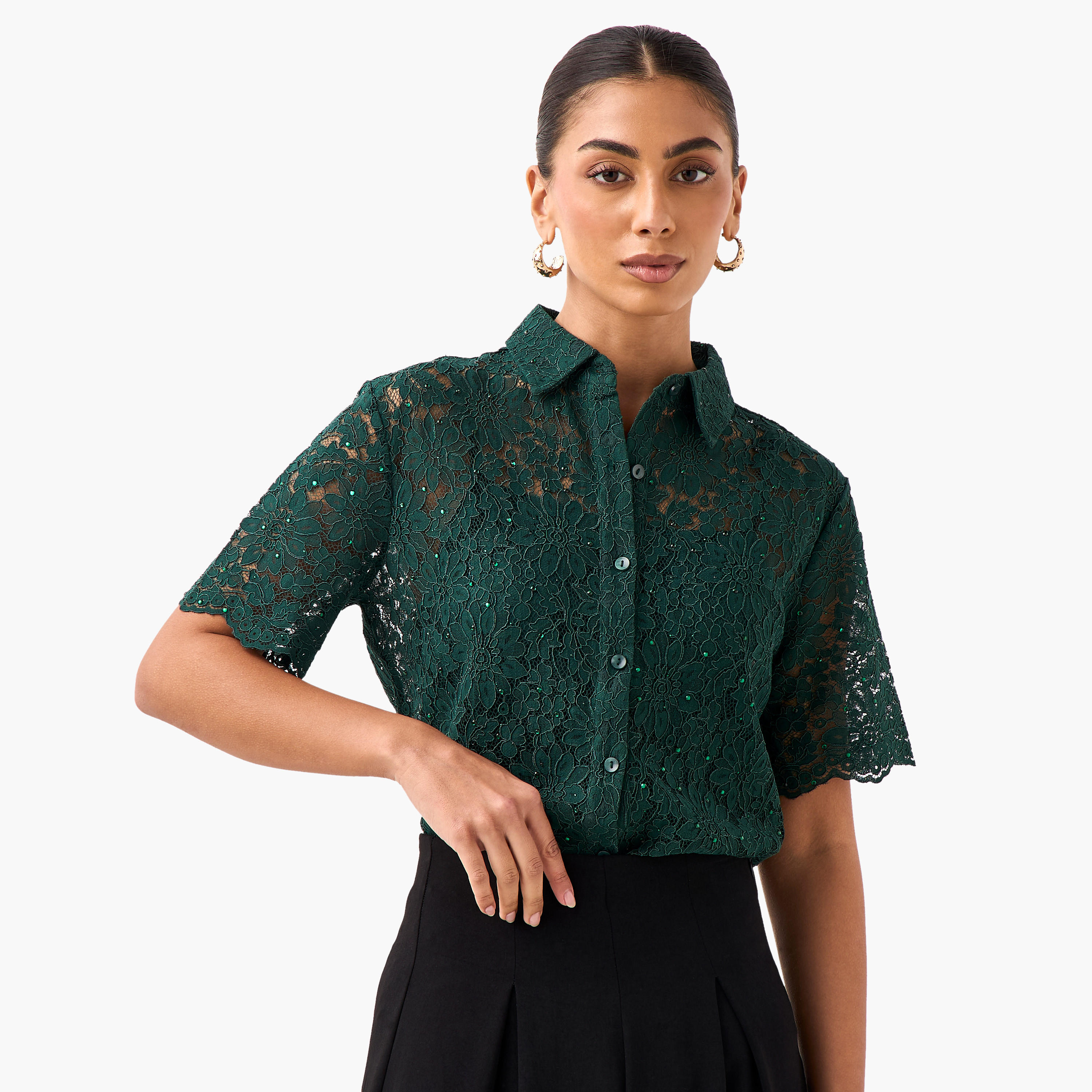 قميص دانتيل بقصة عادية وياقة-women-clothing-shirtsandblouses-shirts-image-6