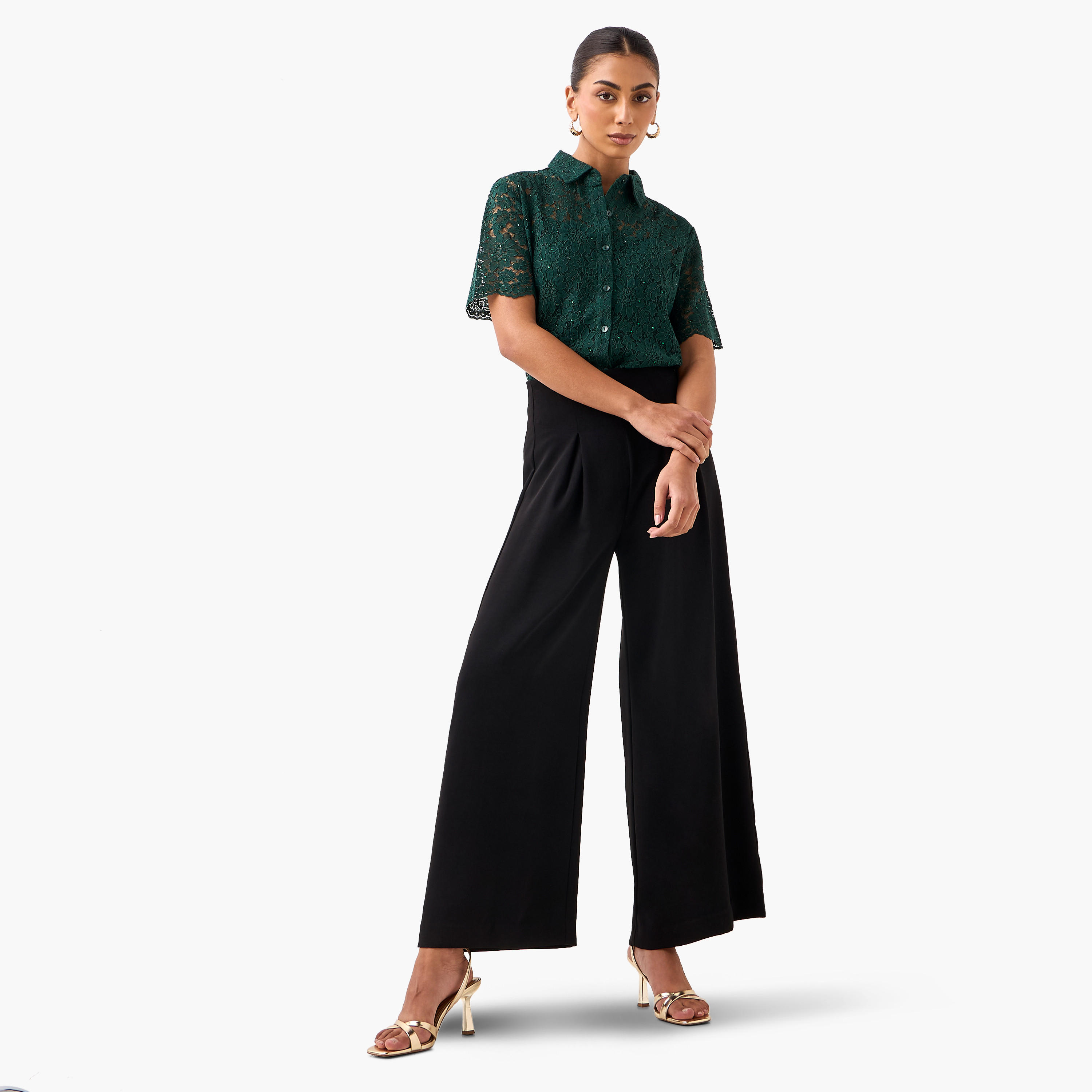 قميص دانتيل بقصة عادية وياقة-women-clothing-shirtsandblouses-shirts-image-5