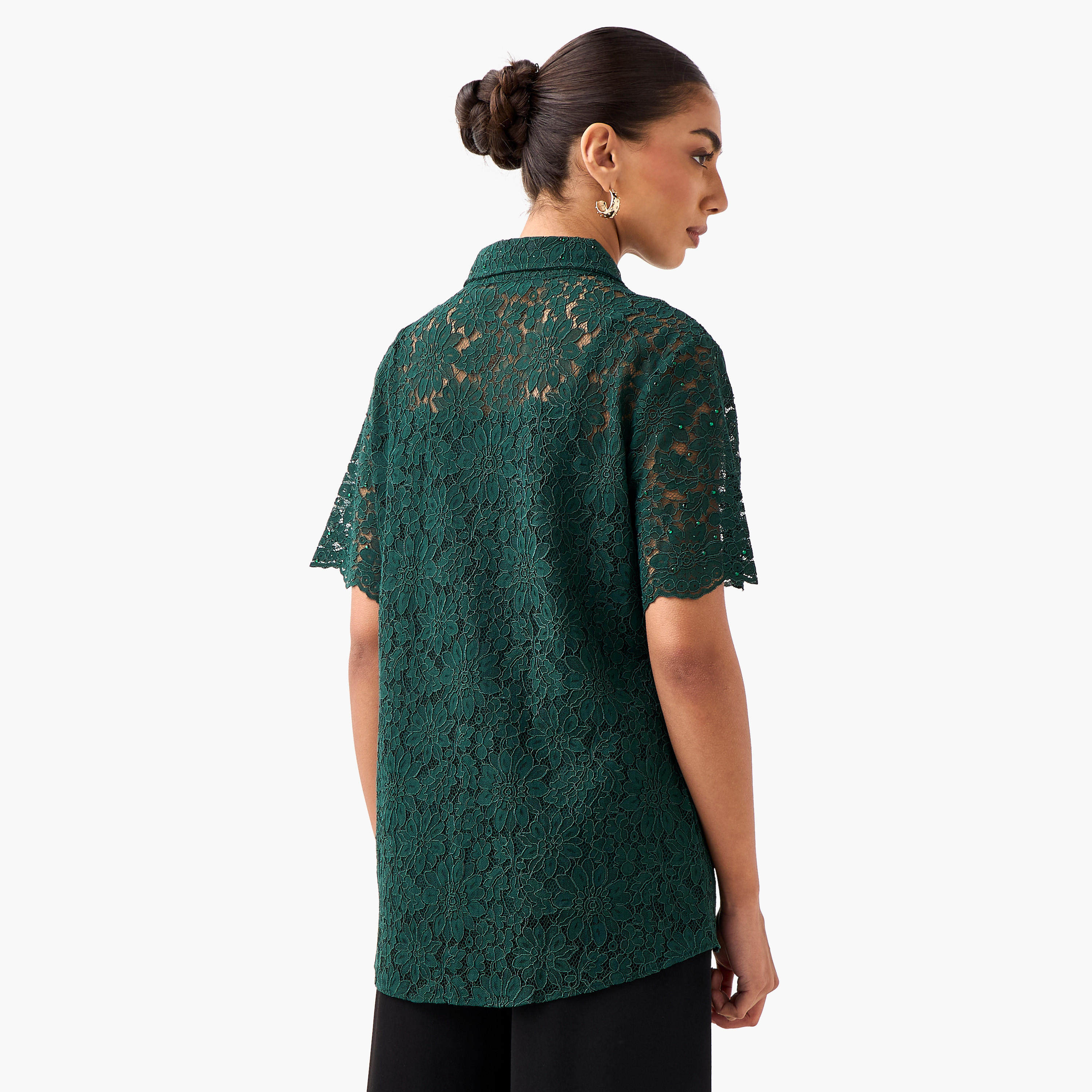 قميص دانتيل بقصة عادية وياقة-women-clothing-shirtsandblouses-shirts-image-3