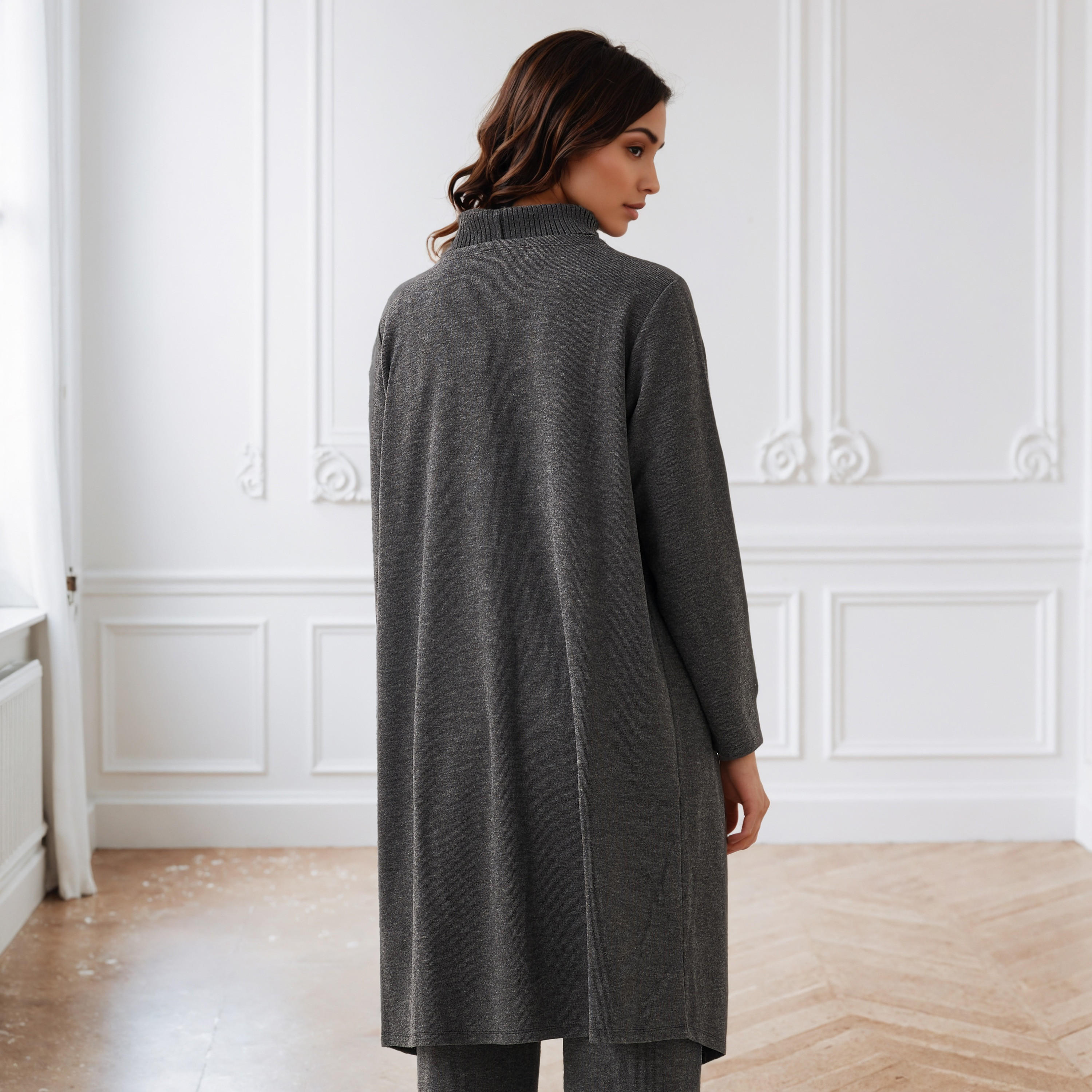 Relaxed Fit Longline Asymmetric Cardigan-women-winterwear-cardigansandjumpers-cardigans-image-3