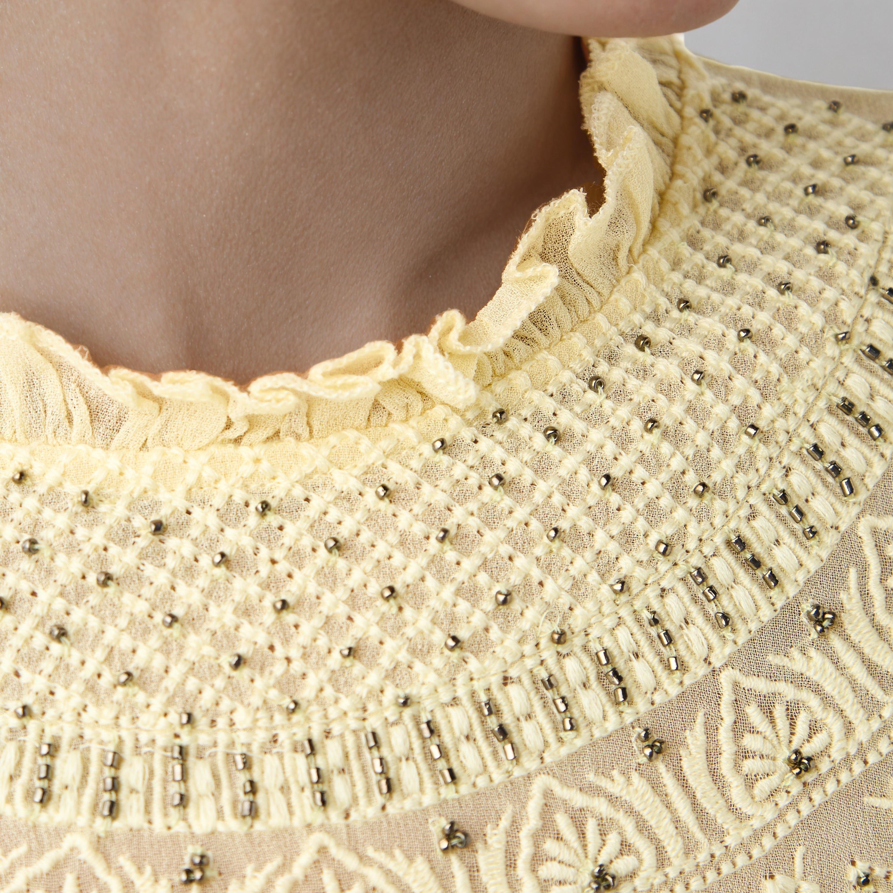 Embroidered Peplum Top with Piecrust Neck-women-clothing-shirtsandblouses-blouses-image-5