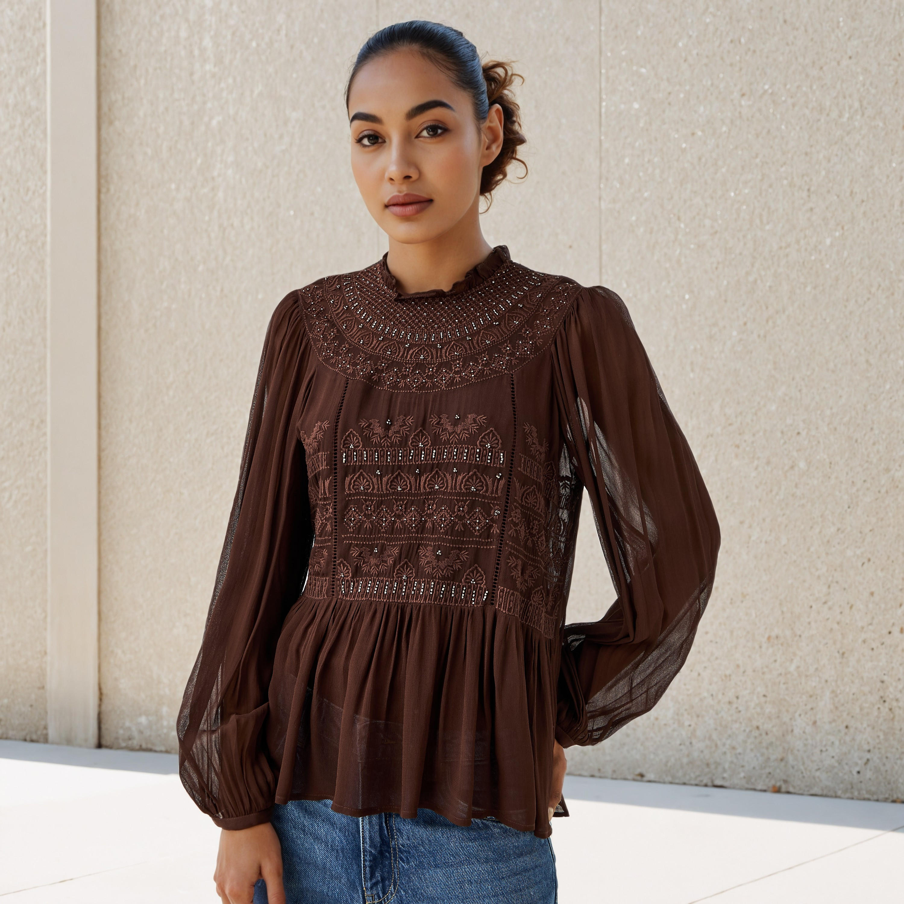 بلوزة بيبلوم مطرزة-women-clothing-shirtsandblouses-blouses-image-5