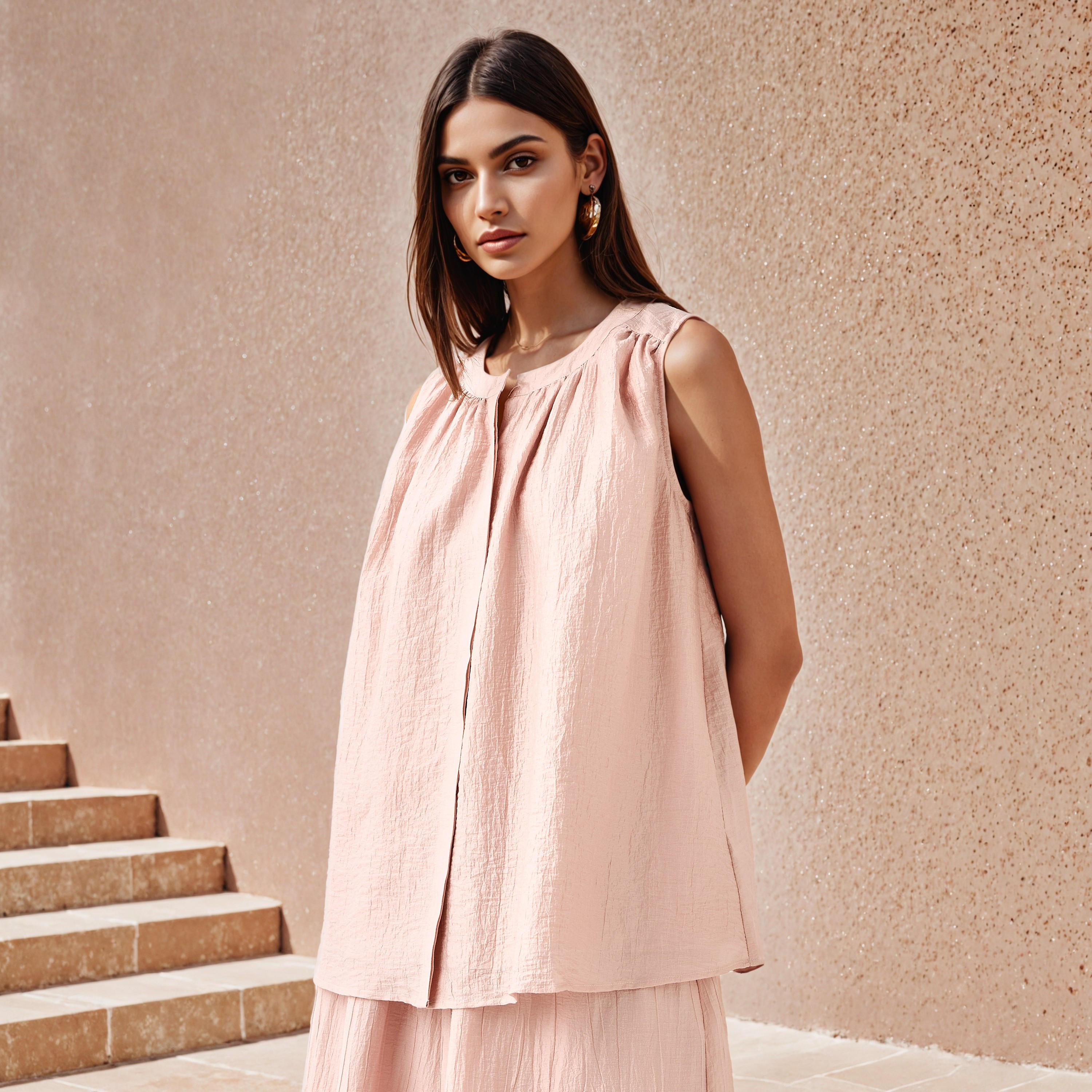 بلوزة مجمّعة بدون أكمام-women-clothing-shirtsandblouses-blouses-image-5