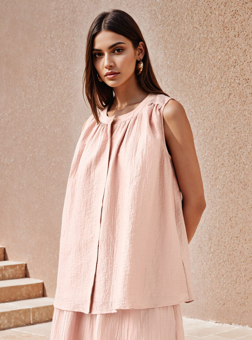 بلوزة مجمّعة بدون أكمام-women-clothing-shirtsandblouses-blouses-image-5