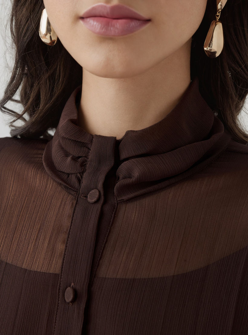 فستان قميص بكسرات وحزام ربط-women-clothing-dresses-image-5