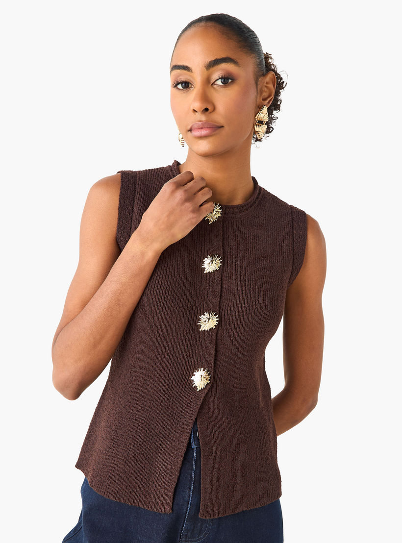 كارديجان دون أكمام بأزرار-women-winterwear-cardigansandjumpers-cardigans-image-5