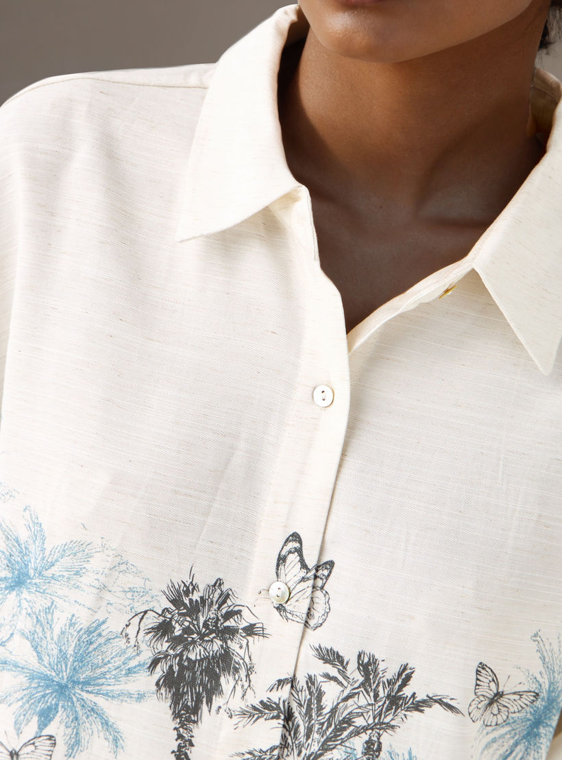 قميص كتان بطبعات بقصة عادية-women-clothing-shirtsandblouses-shirts-image-5