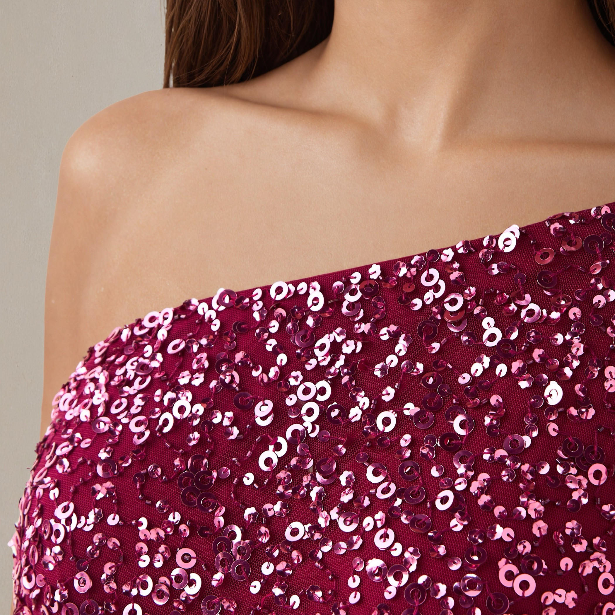 Sequin Embellished Party Dress with One Shoulder-women-clothing-dresses-image-5
