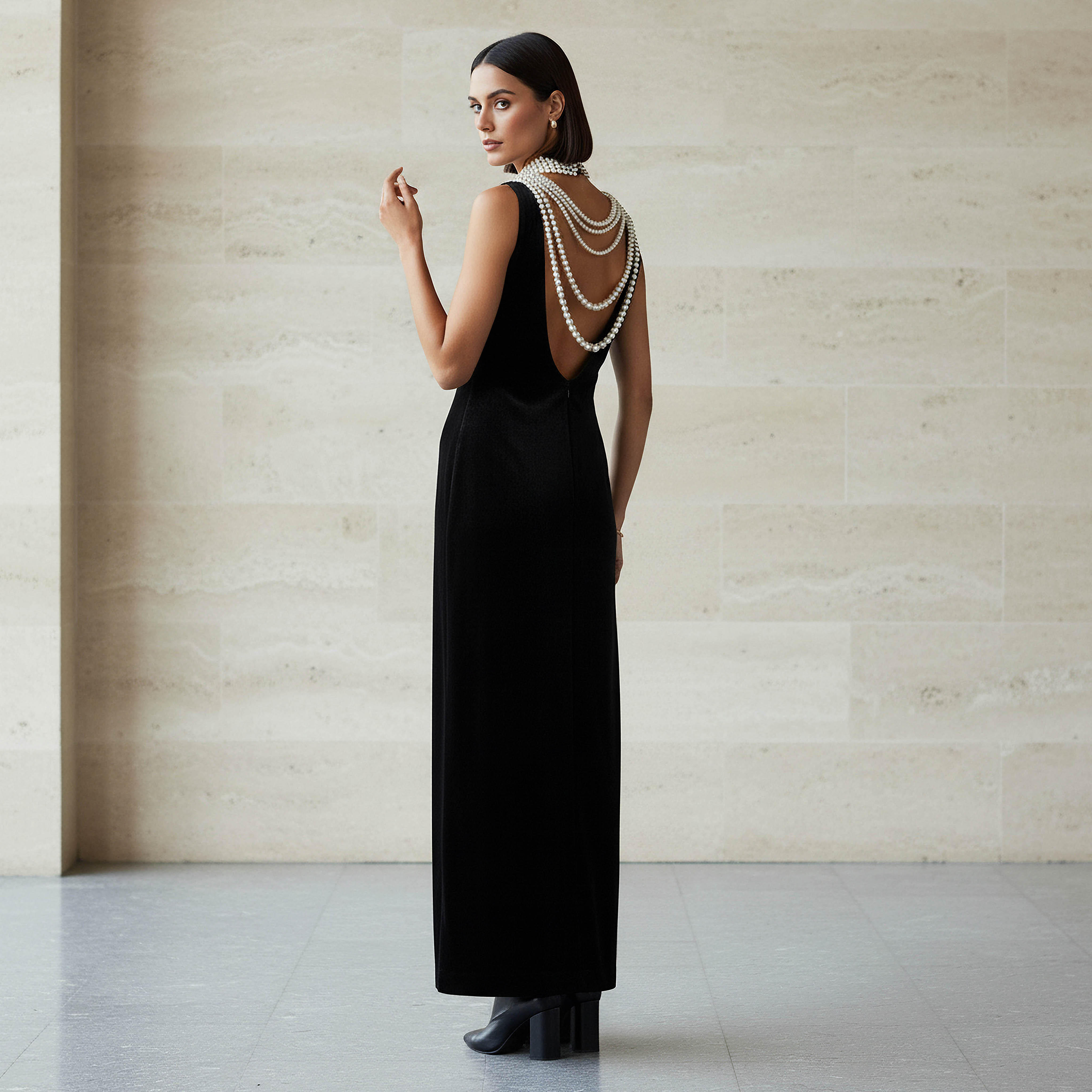 فستان ماكسي بقصّة إيه لاين مزين-women-clothing-dresses-image-3