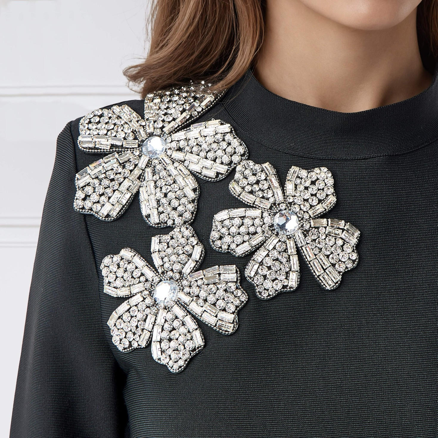 Regular Fit Crop Top with Floral Embellished Detail-women-clothing-shirtsandblouses-blouses-image-6