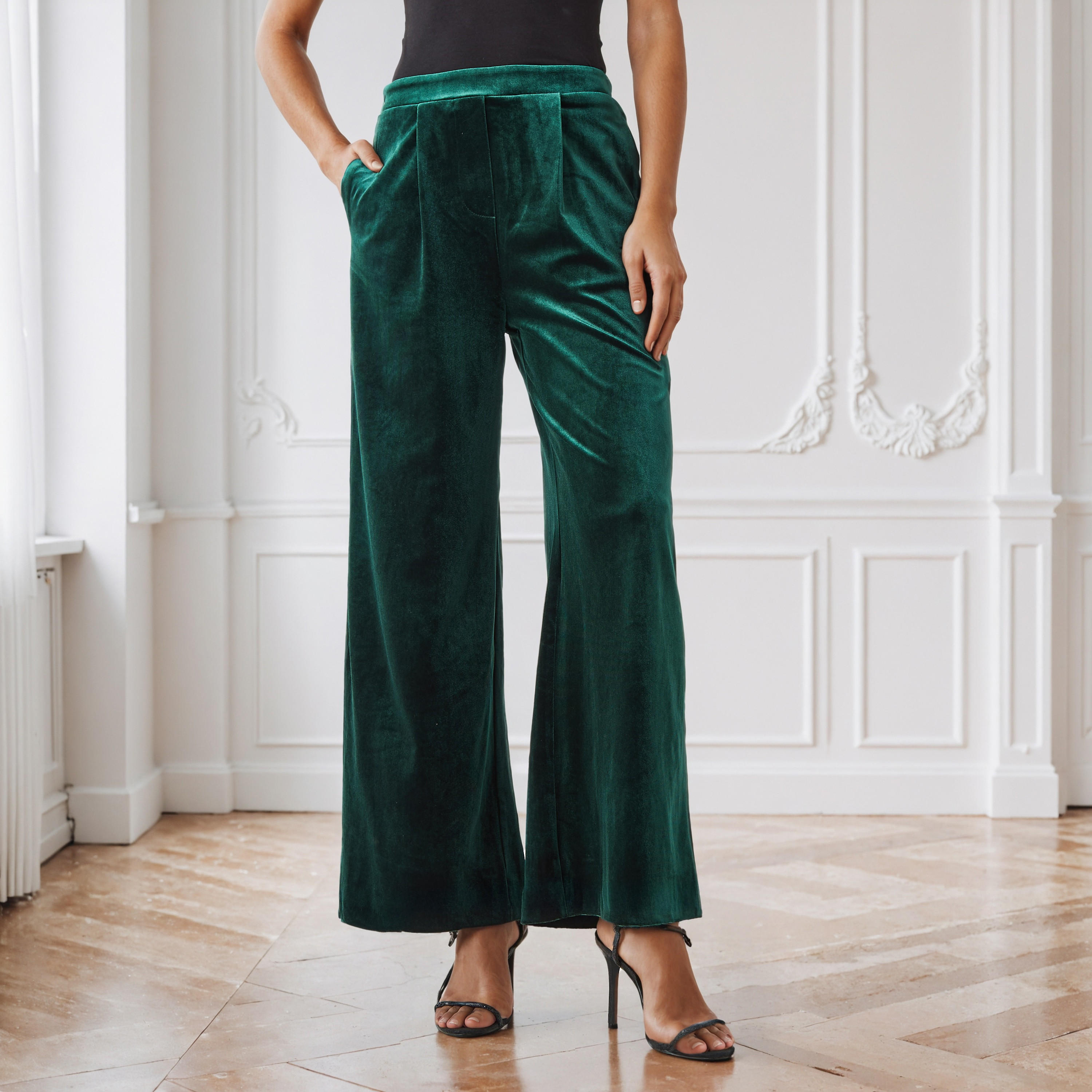 Relaxed Fit Pants with Pockets-women-clothing-bottoms-trousers-image-1