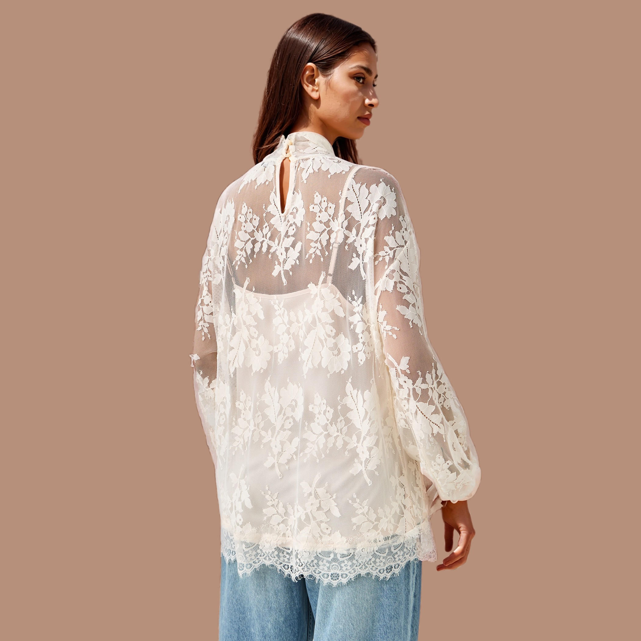 Lace Top with Bow Detail-women-clothing-shirtsandblouses-blouses-image-3