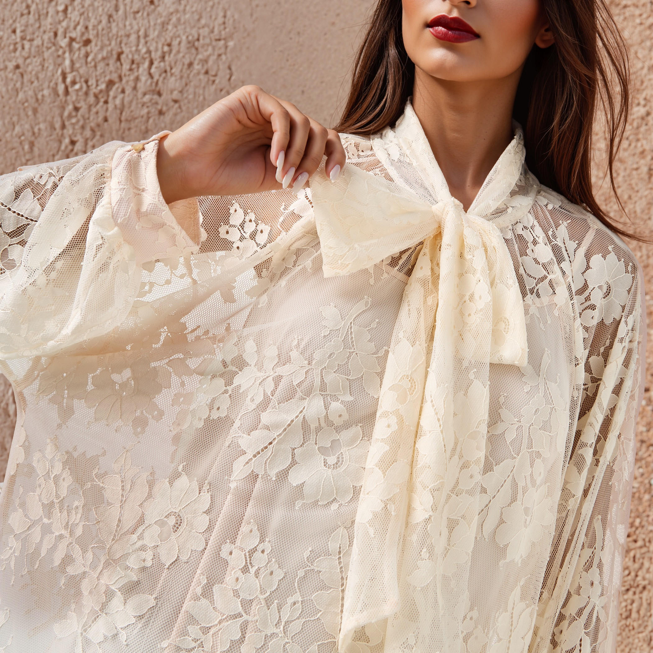 Lace Top with Bow Detail-women-clothing-shirtsandblouses-blouses-image-4