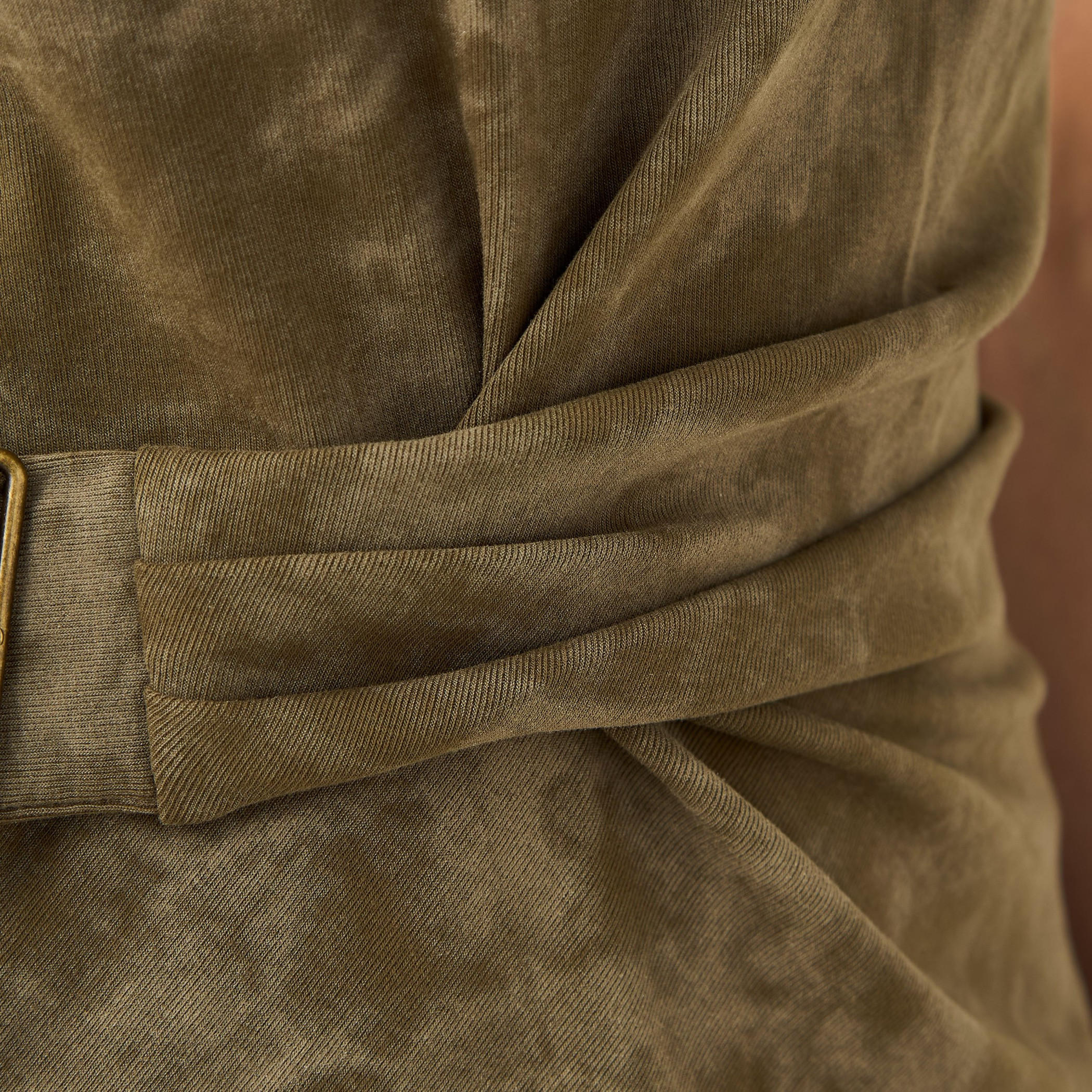 Printed Draped Top with Buckle Accent-women-clothing-shirtsandblouses-blouses-image-5
