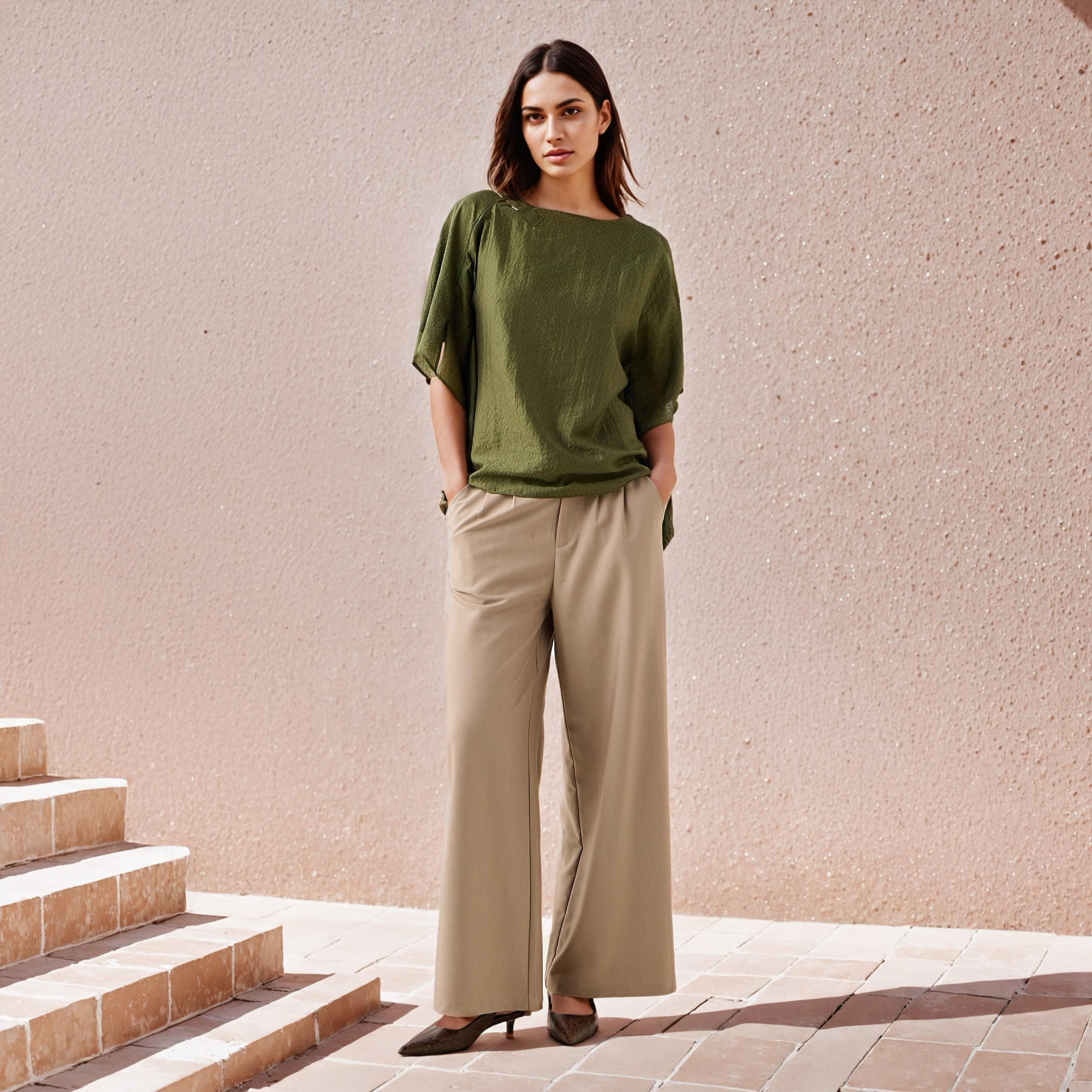 بلوزة كيمونو بزينة معدن-women-clothing-shirtsandblouses-blouses-image-2
