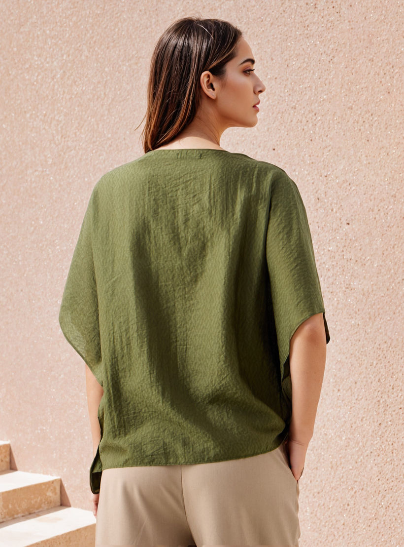 بلوزة كيمونو بزينة معدن-women-clothing-shirtsandblouses-blouses-image-3