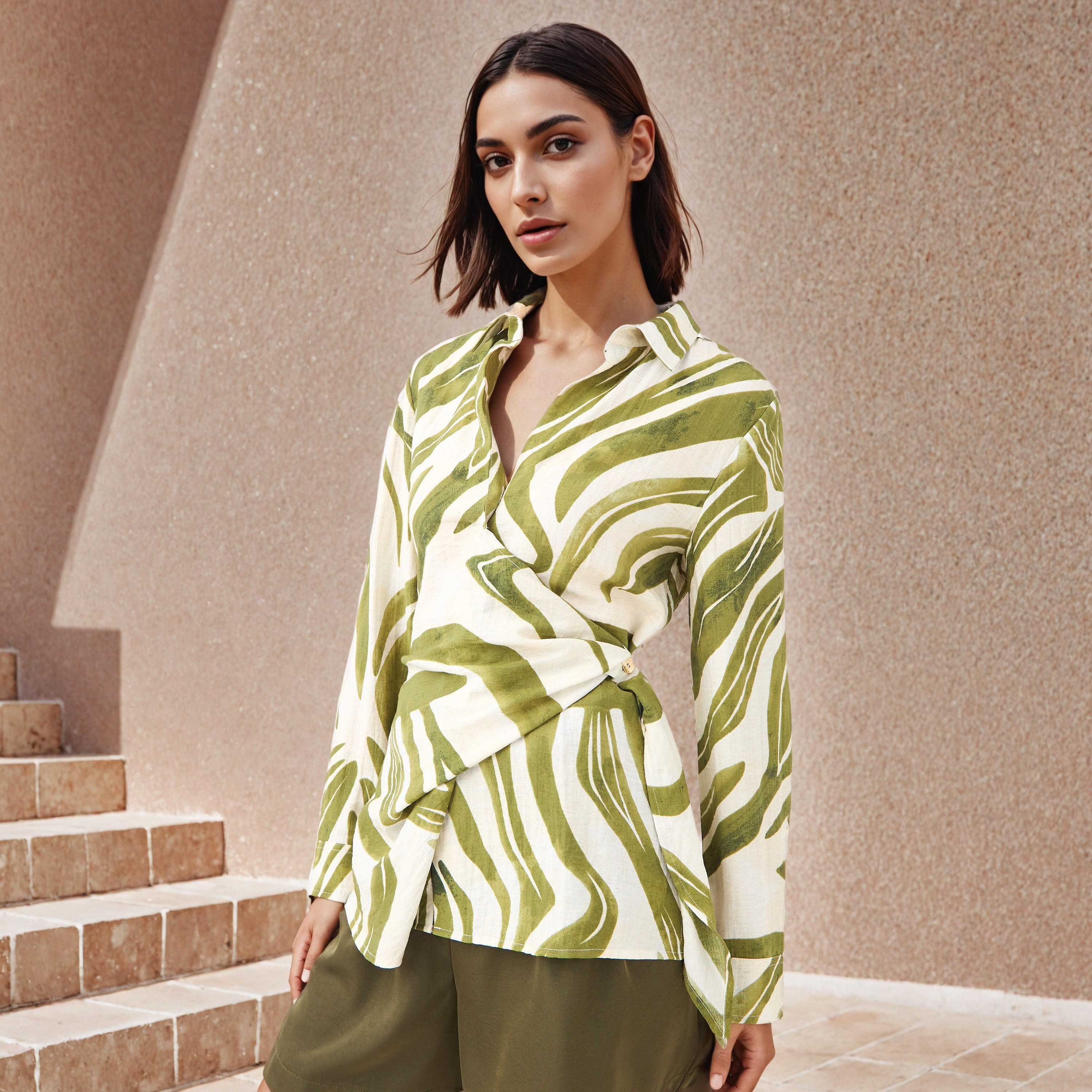 بلوزة ملفوفة بقصّة مريحة وطبعات-women-clothing-shirtsandblouses-blouses-image-5