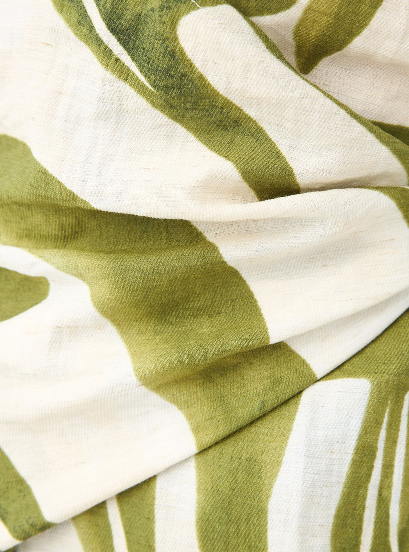 Relaxed Fit Printed Collared Wrap Linen Blend Top-women-clothing-shirtsandblouses-blouses-image-5