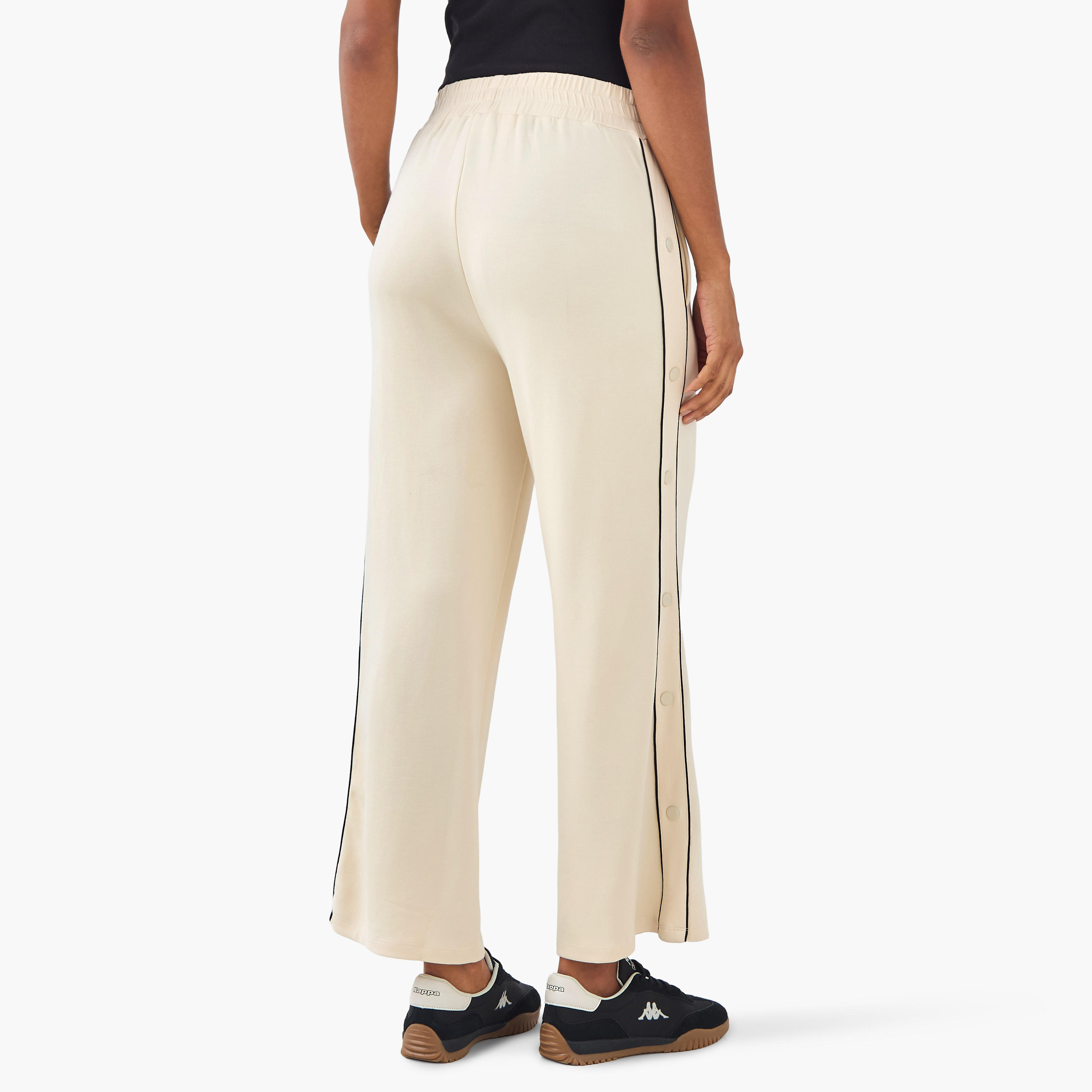 Piping Detail Flexi Waist Pants with Pockets-women-clothing-bottoms-joggers-image-3
