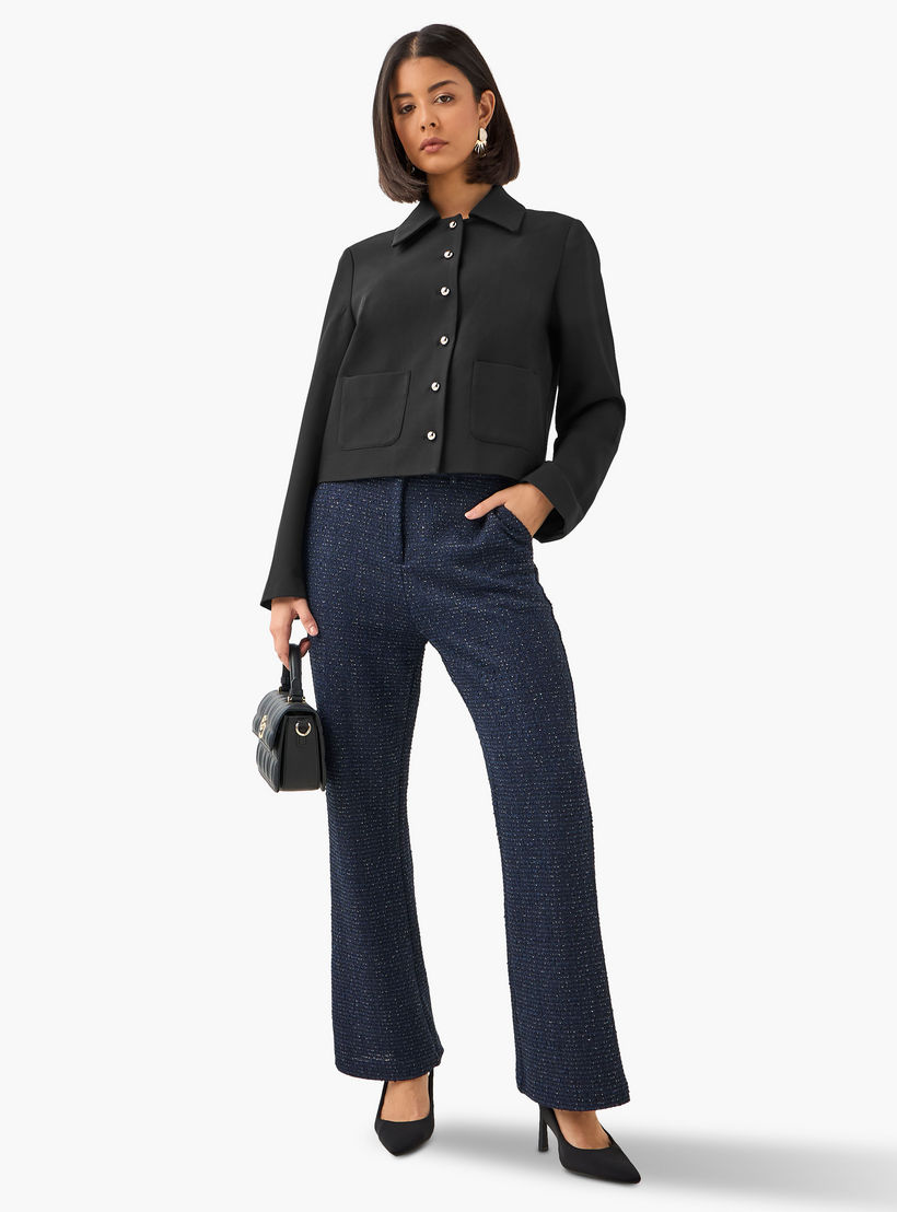 Bootcut Textured Tweed Lurex Trousers-women-clothing-bottoms-trousers-image-2