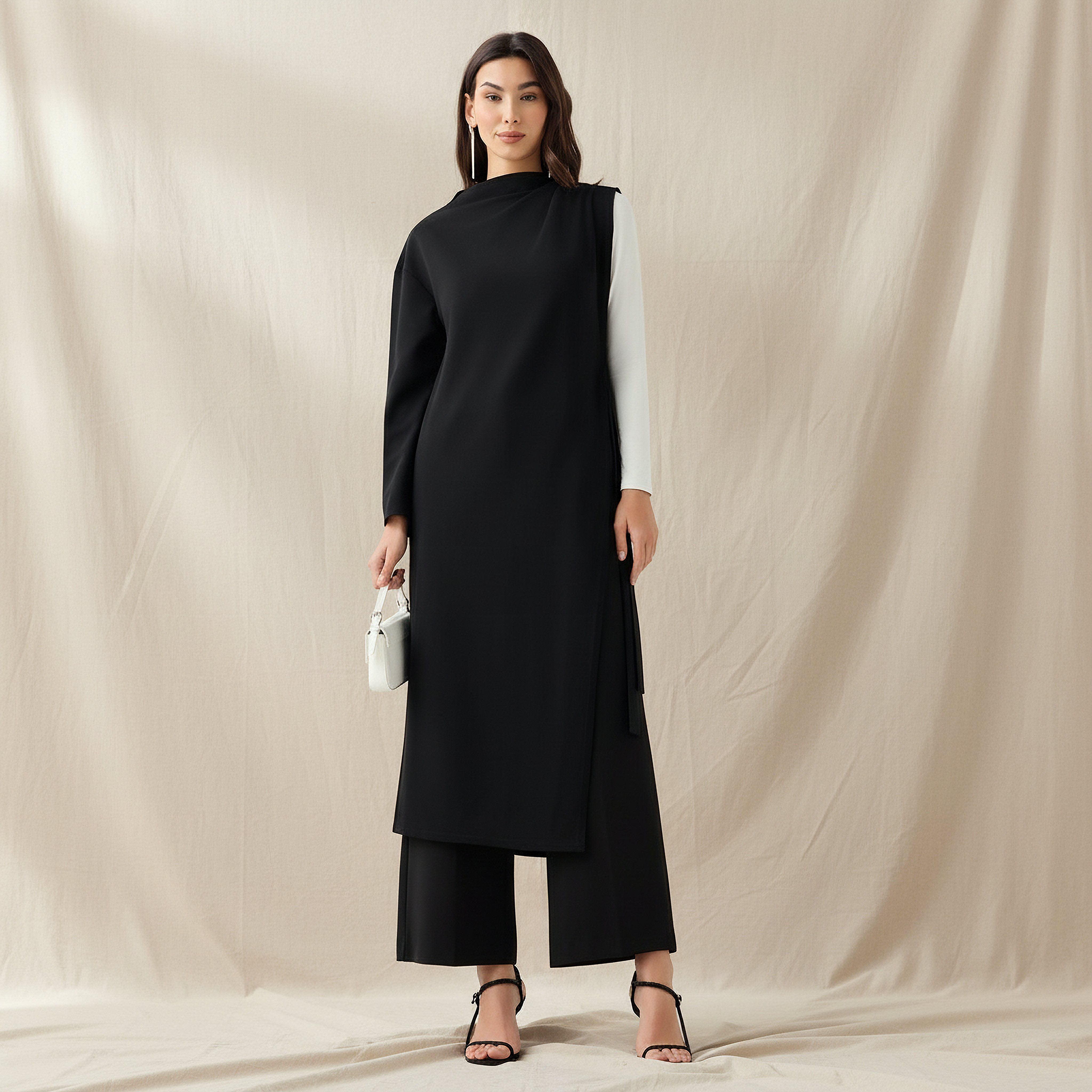 بلوزة طويلة بقصة عادية وتيشيرت-women-clothing-coordsets-image-6