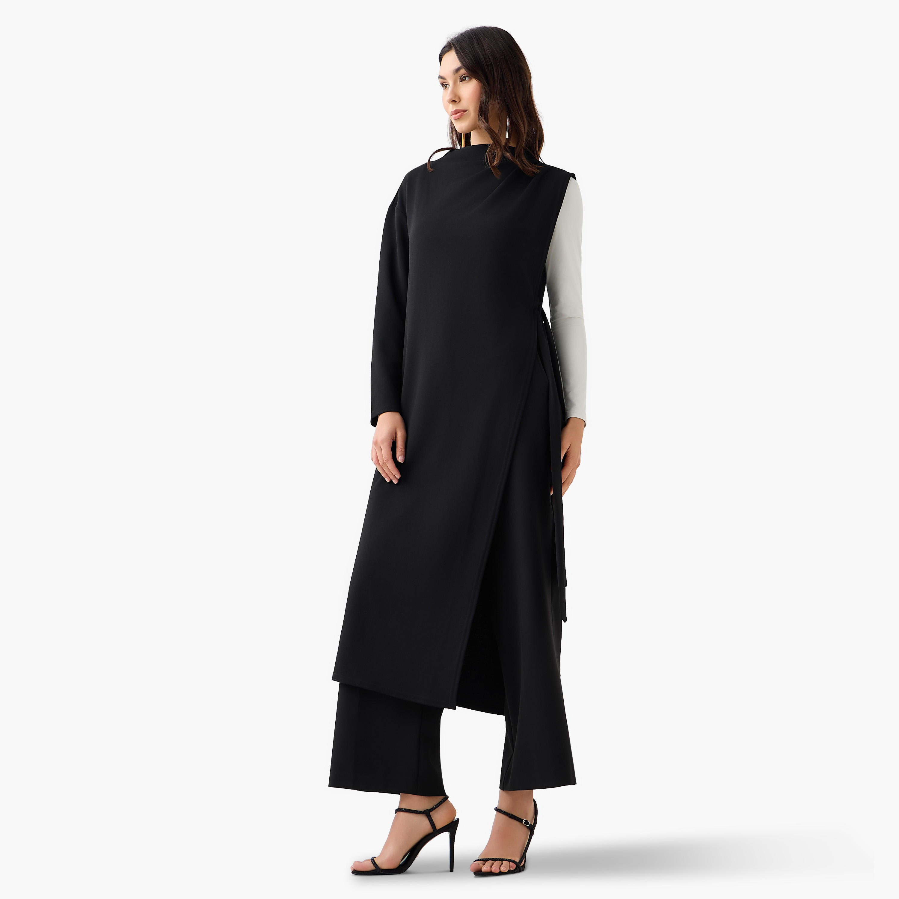 بلوزة طويلة بقصة عادية وتيشيرت-women-clothing-coordsets-image-5