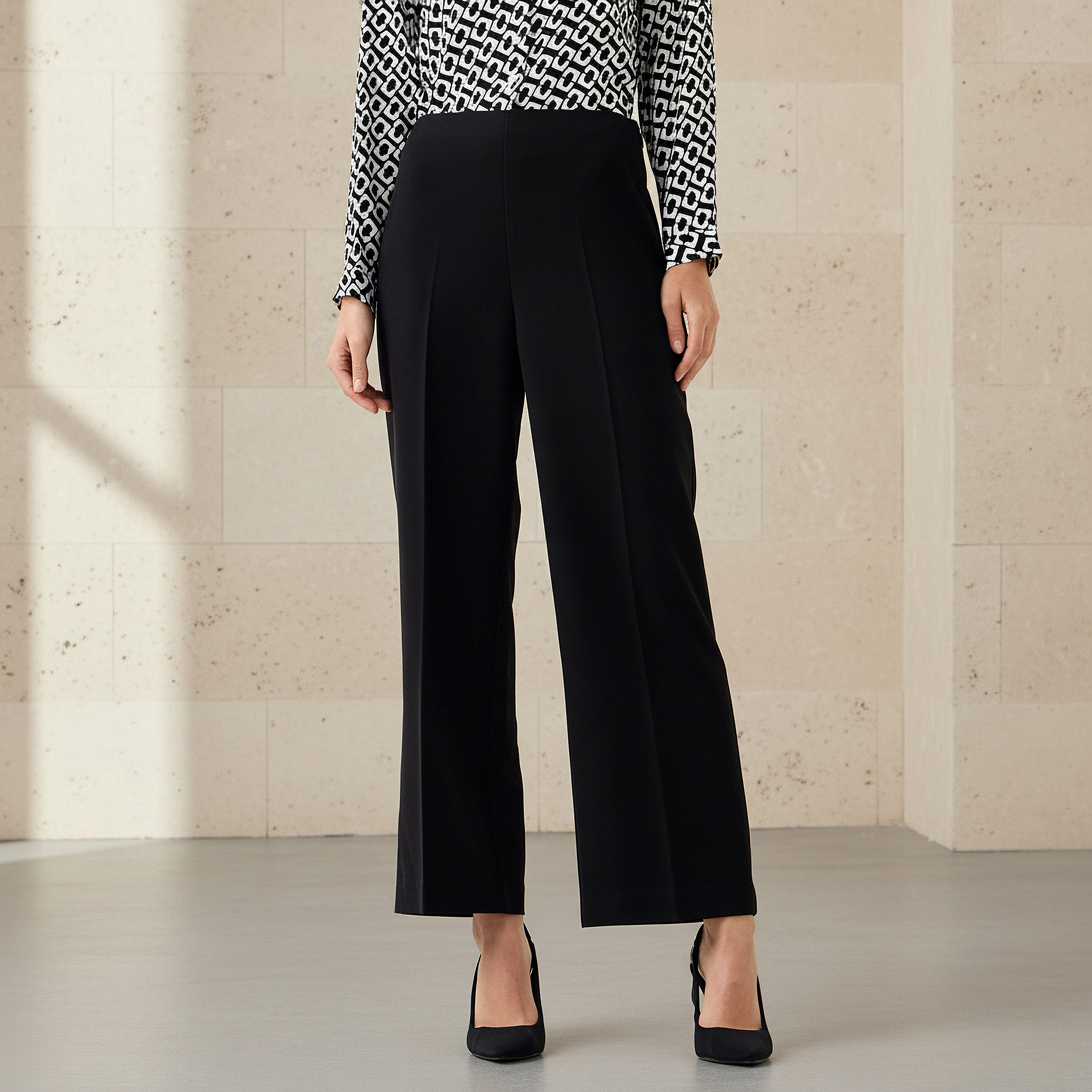 Relaxed Fit Mid-Rise Trousers-women-clothing-bottoms-trousers-image-1