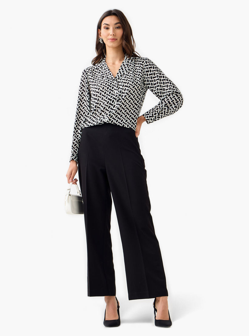 بنطلون بقصة مريحة وخصر متوسط-women-clothing-bottoms-trousers-image-2