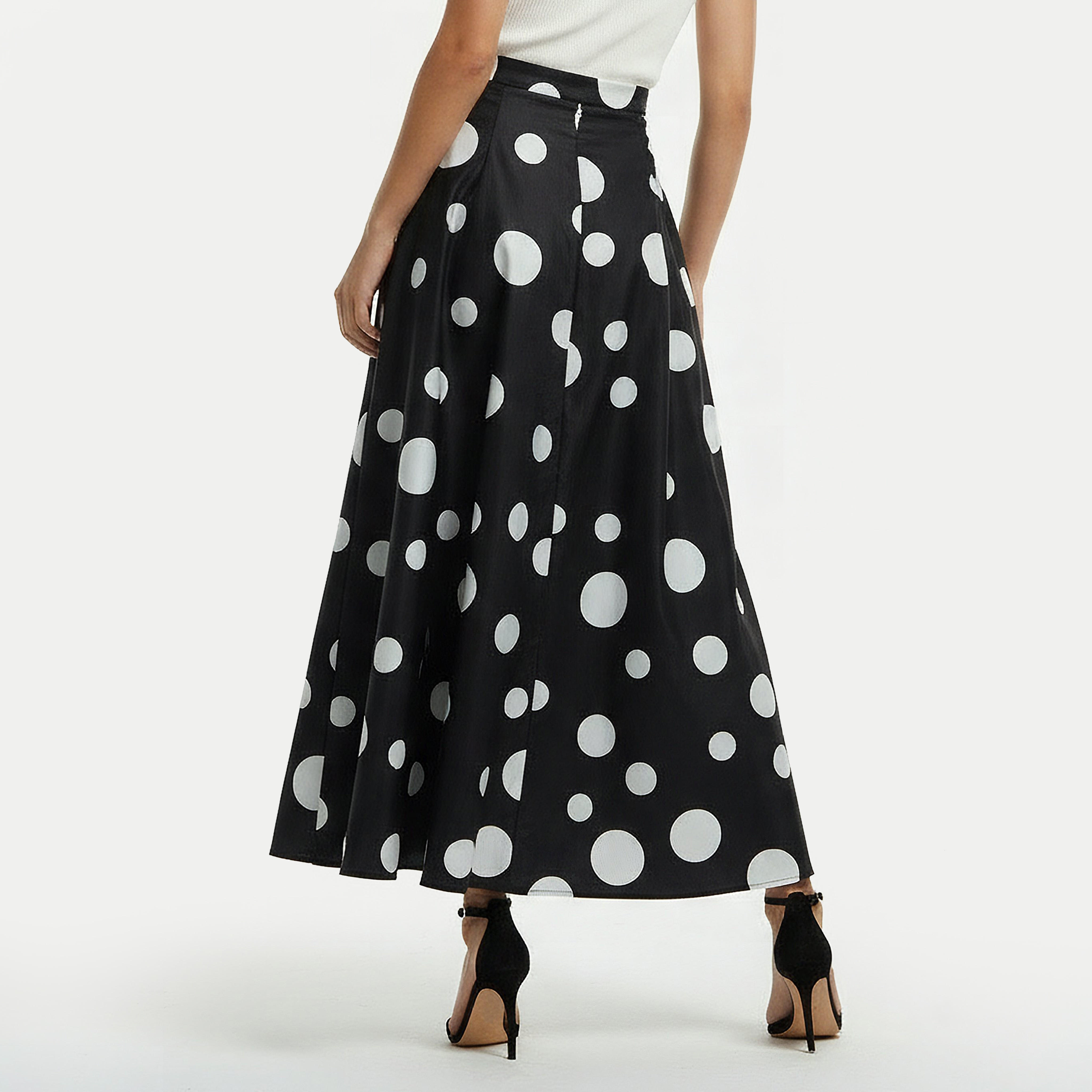 تنورة ماكسي بطبعات منقطة وجيوب-women-clothing-bottoms-skirts-image-5