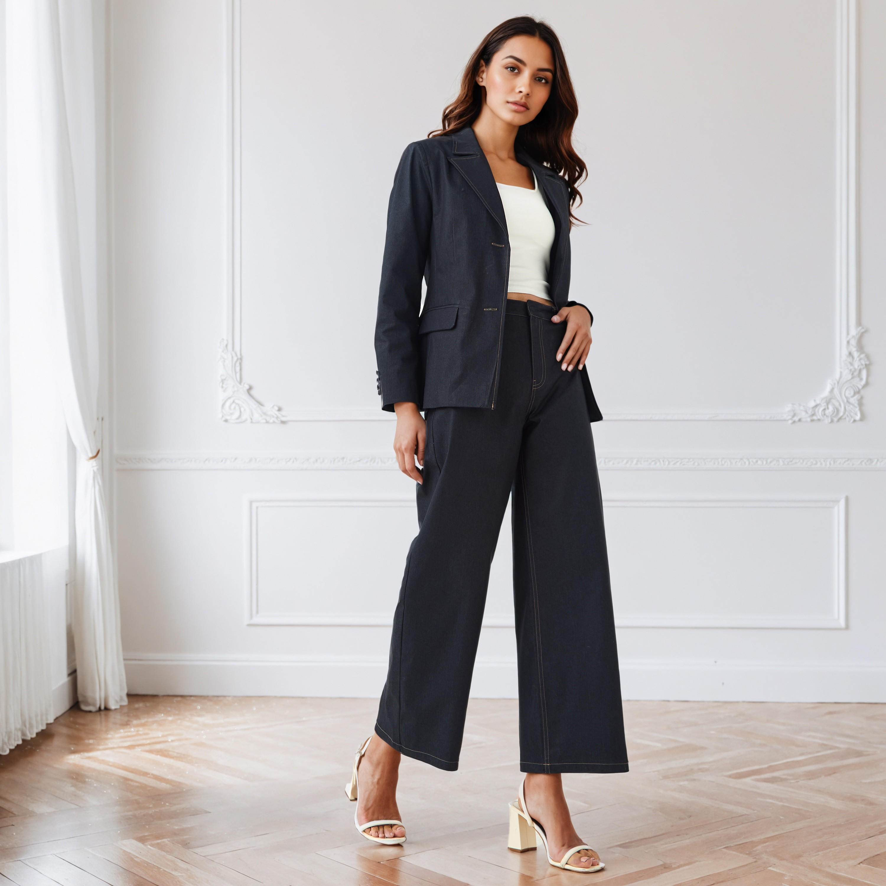 بنطلون جينز بقصّة بالون وجيوب-women-clothing-bottoms-trousers-image-4
