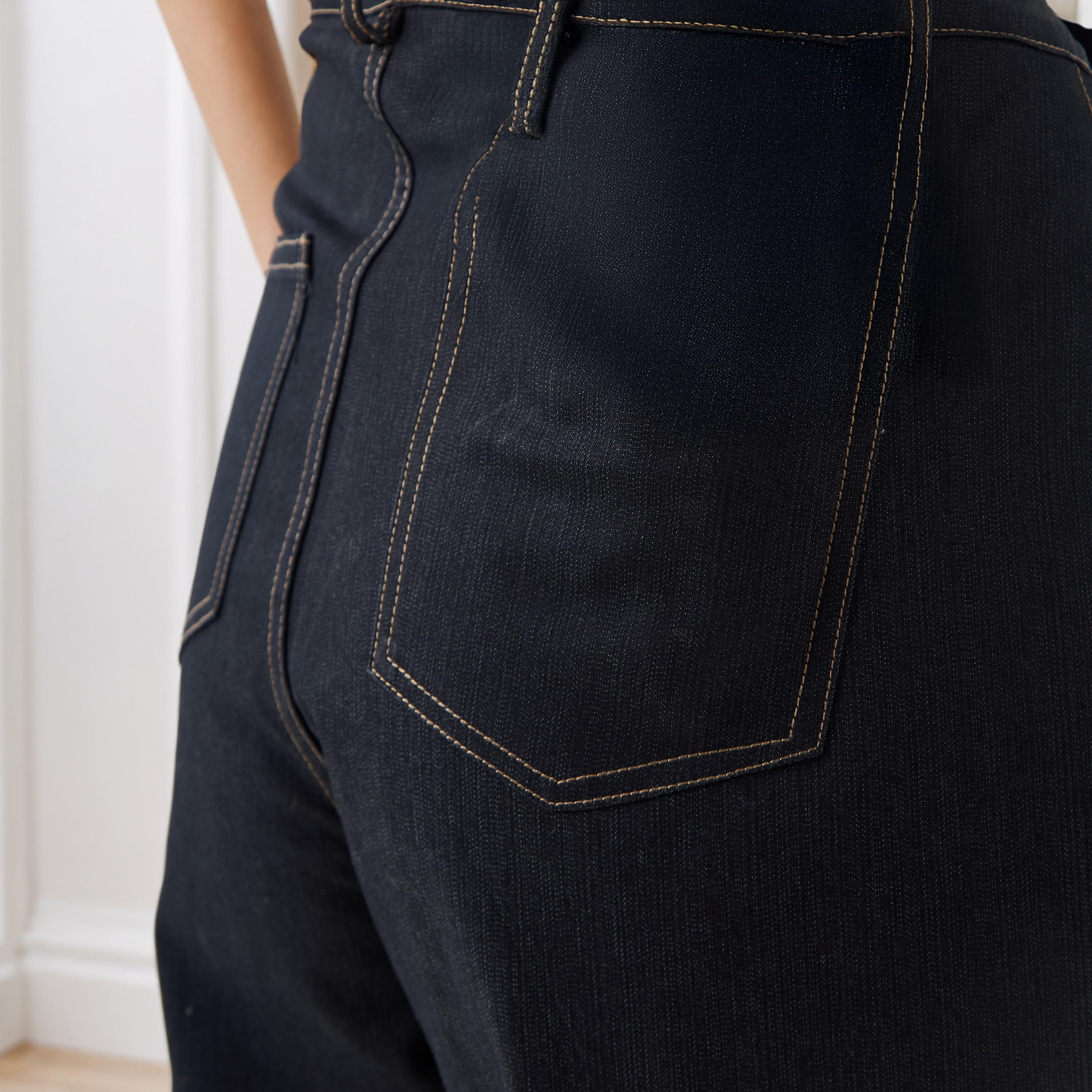 بنطلون جينز بقصّة بالون وجيوب-women-clothing-bottoms-trousers-image-1