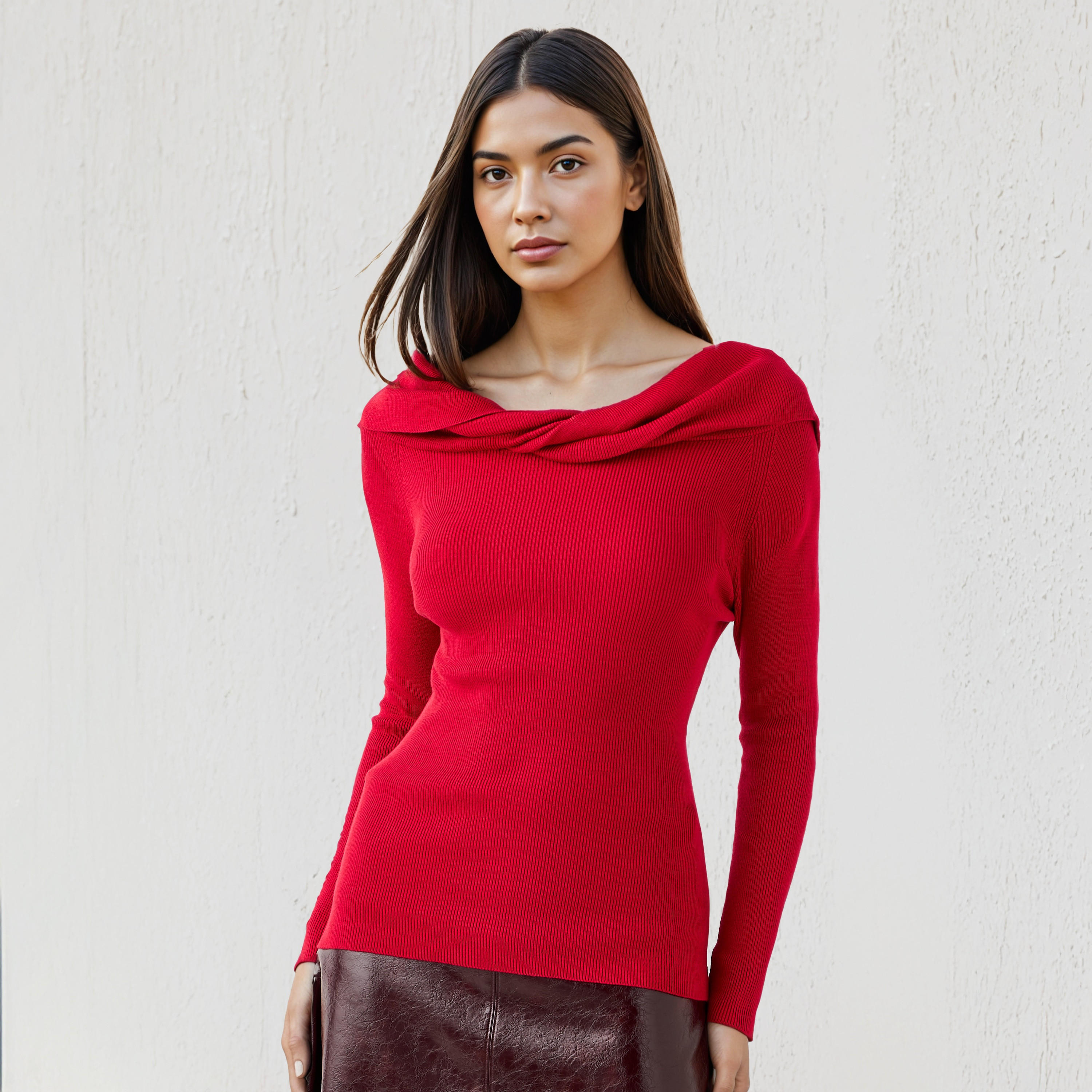 Ribbed Draped Top-women-clothing-shirtsandblouses-blouses-image-6