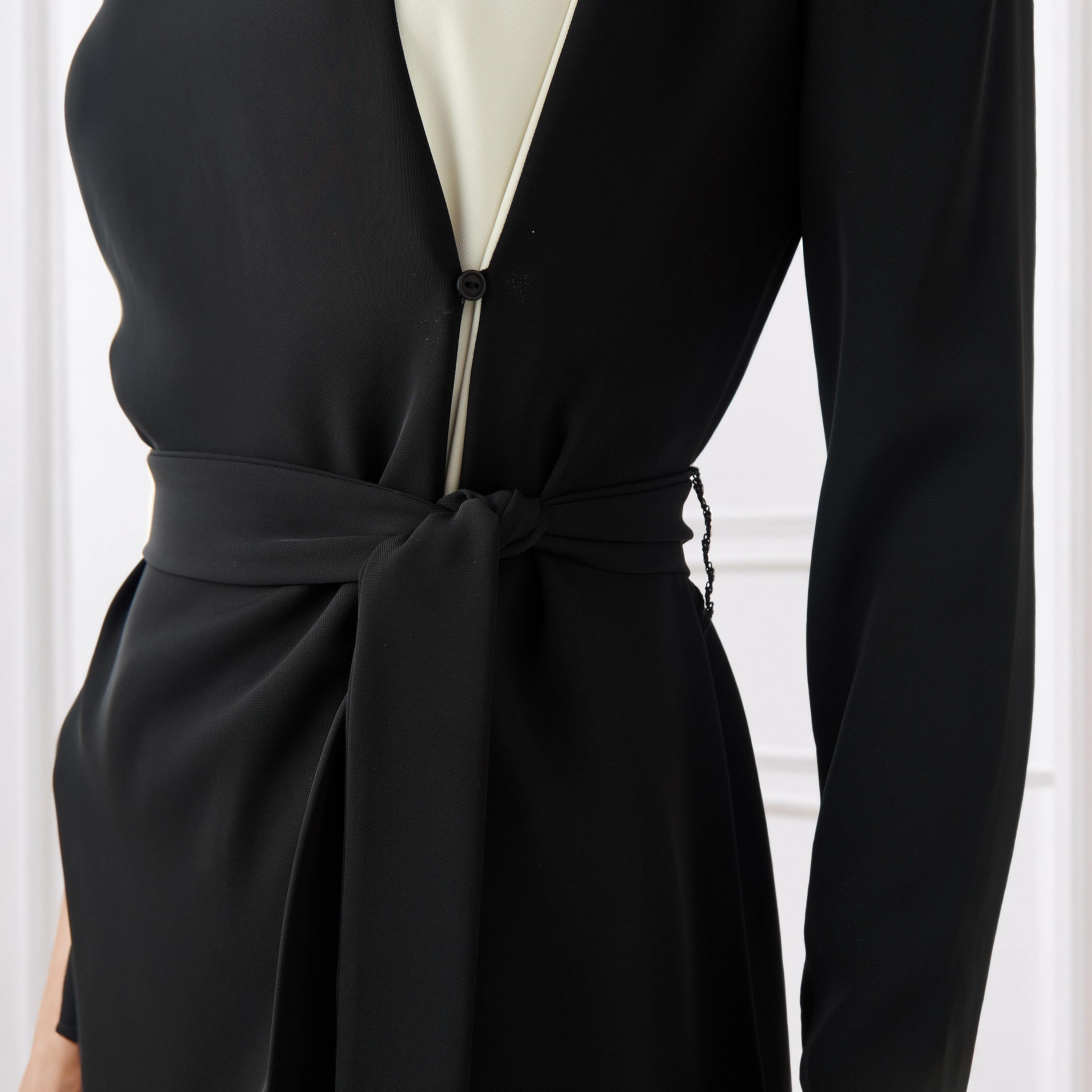 Colourblock Midi Dress with Slit Detail-women-clothing-dresses-image-4