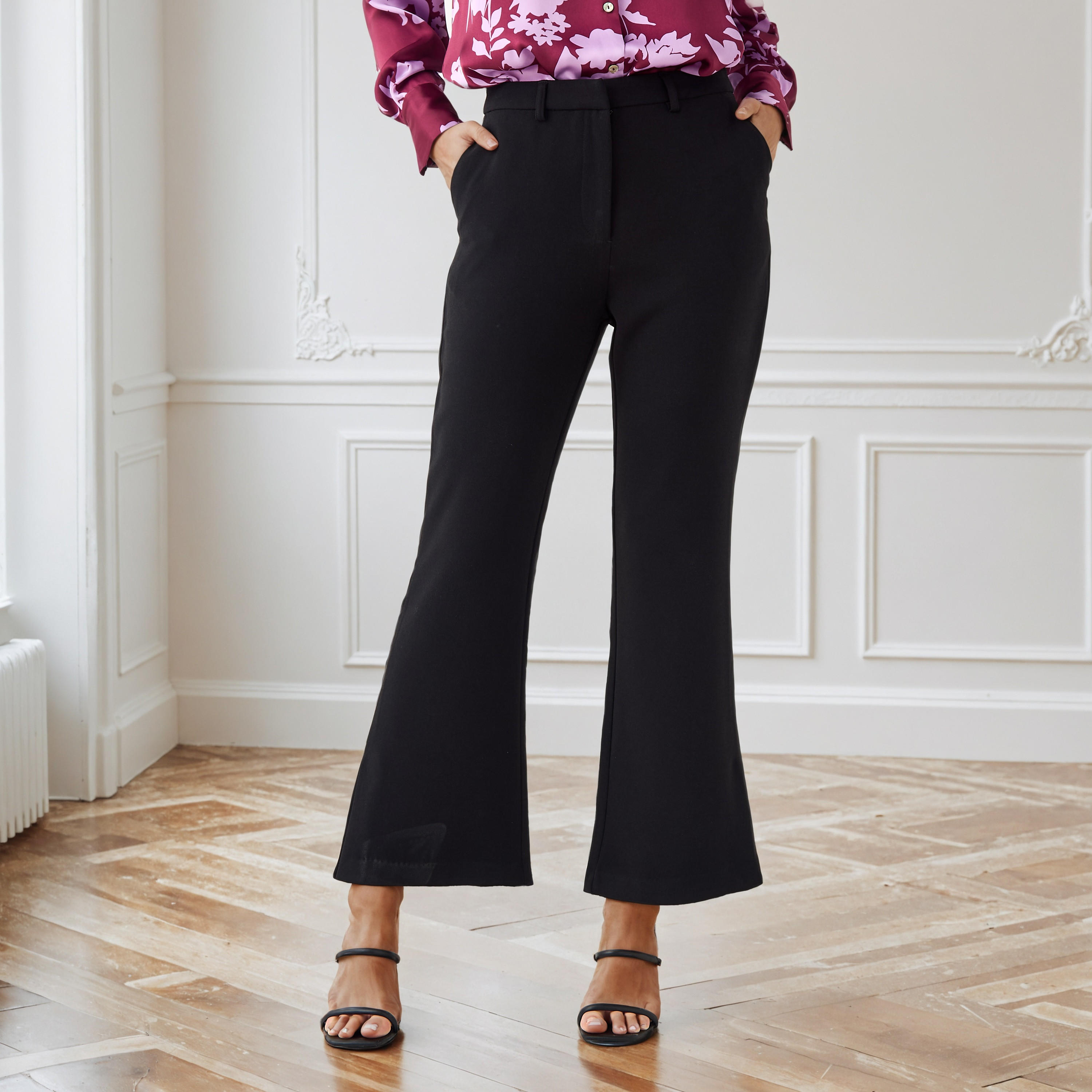 بنطلون واسع الساقين بتفاصيل فتحة-women-clothing-bottoms-trousers-image-1