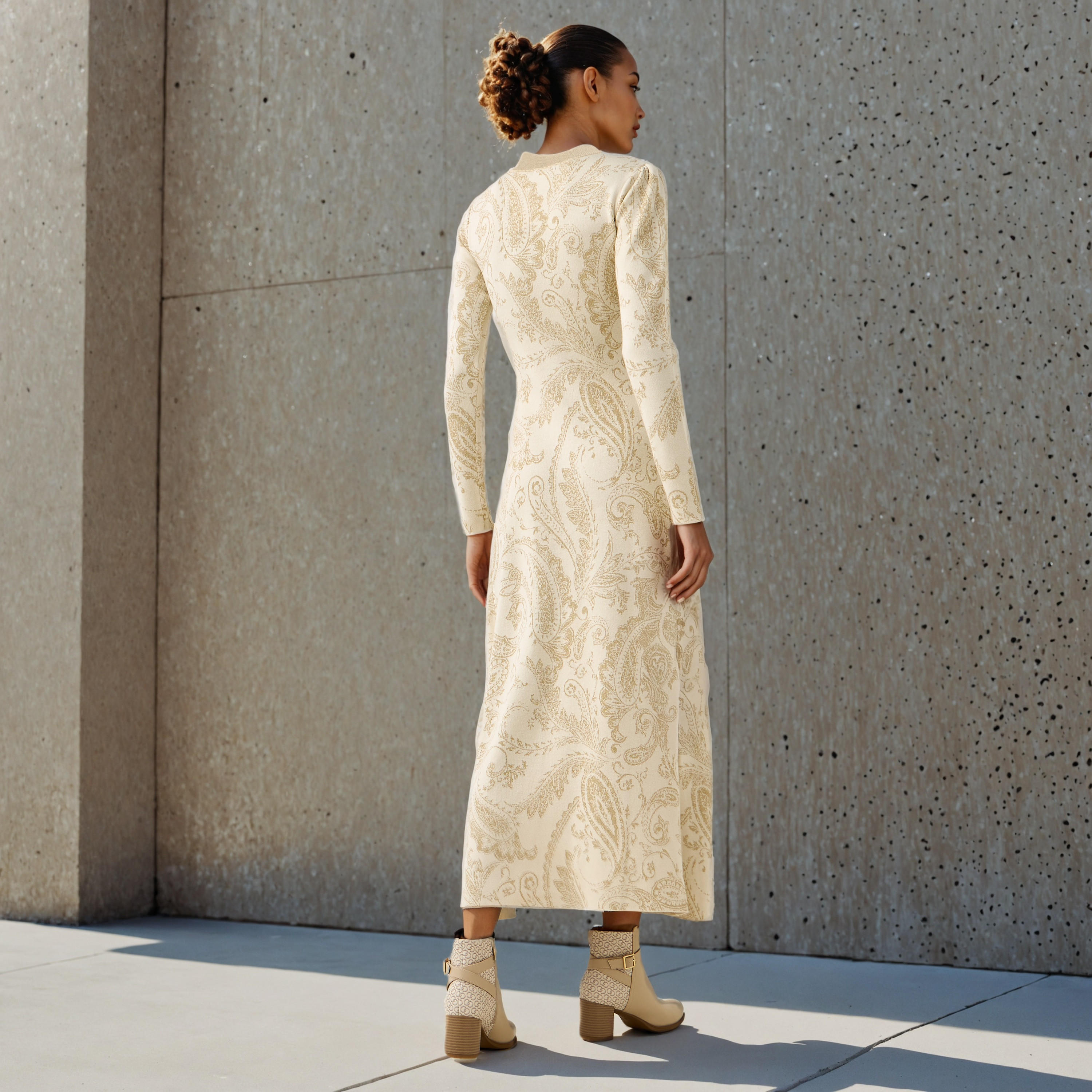 Paisley Print Maxi Dress with Long Sleeves-women-clothing-dresses-image-3
