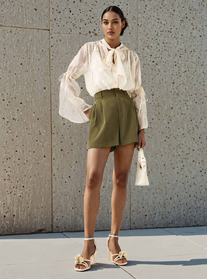 بلوزة بياقة فيونكة وتفاصيل رباط-women-clothing-shirtsandblouses-blouses-image-5