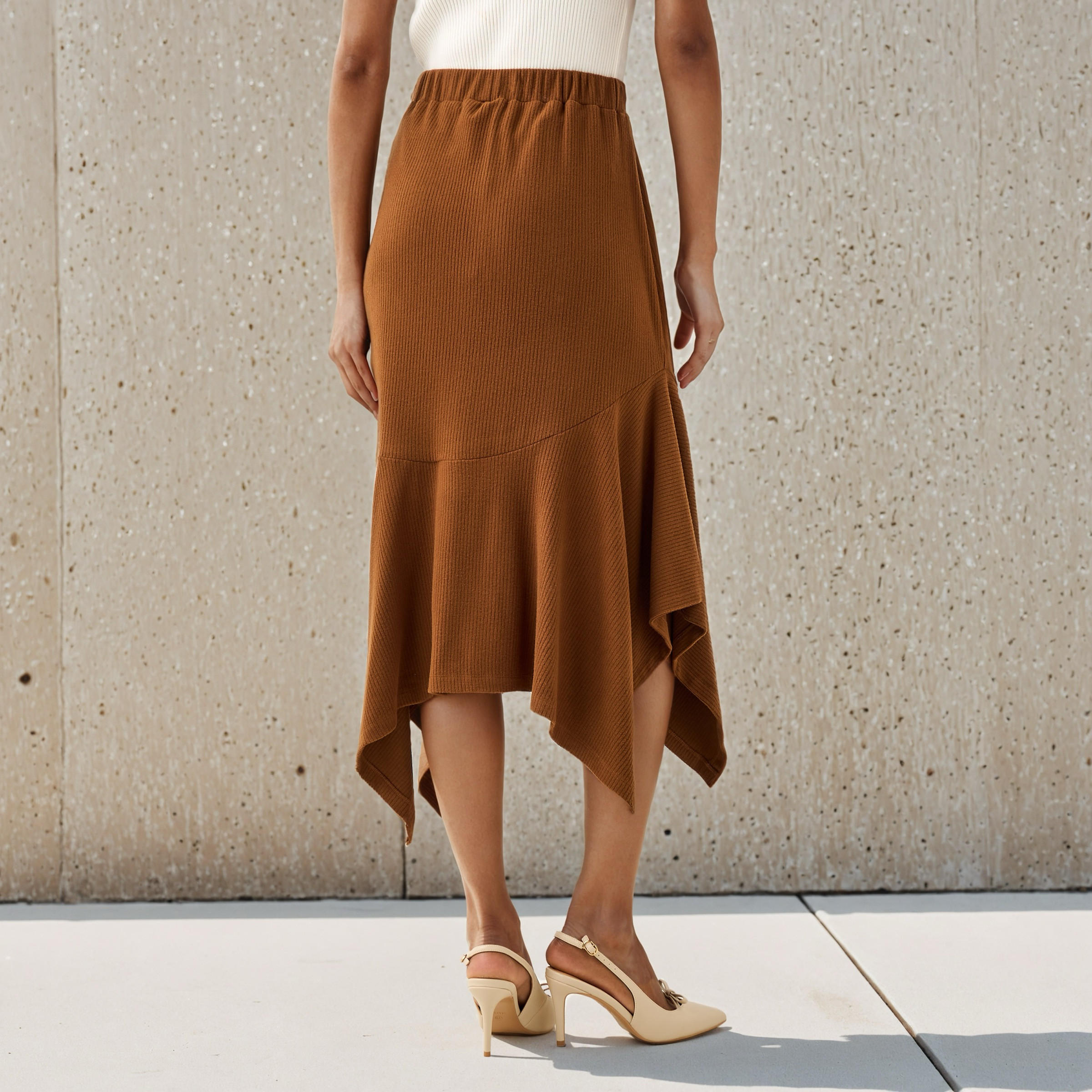 Textured Midi Skirt with Asymmetric Hem-women-clothing-bottoms-skirts-image-3