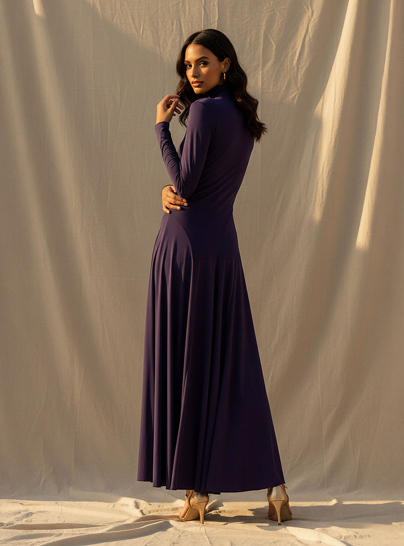 فستان ماكسي متعدد التصاميم بأكمام طويلة-women-clothing-dresses-image-3