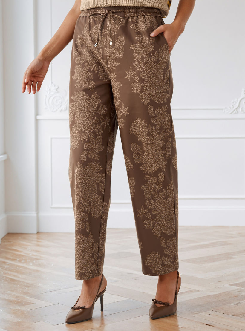 بنطلون بقصة مستقيمة وطبعات زهور-women-clothing-bottoms-trousers-image-1