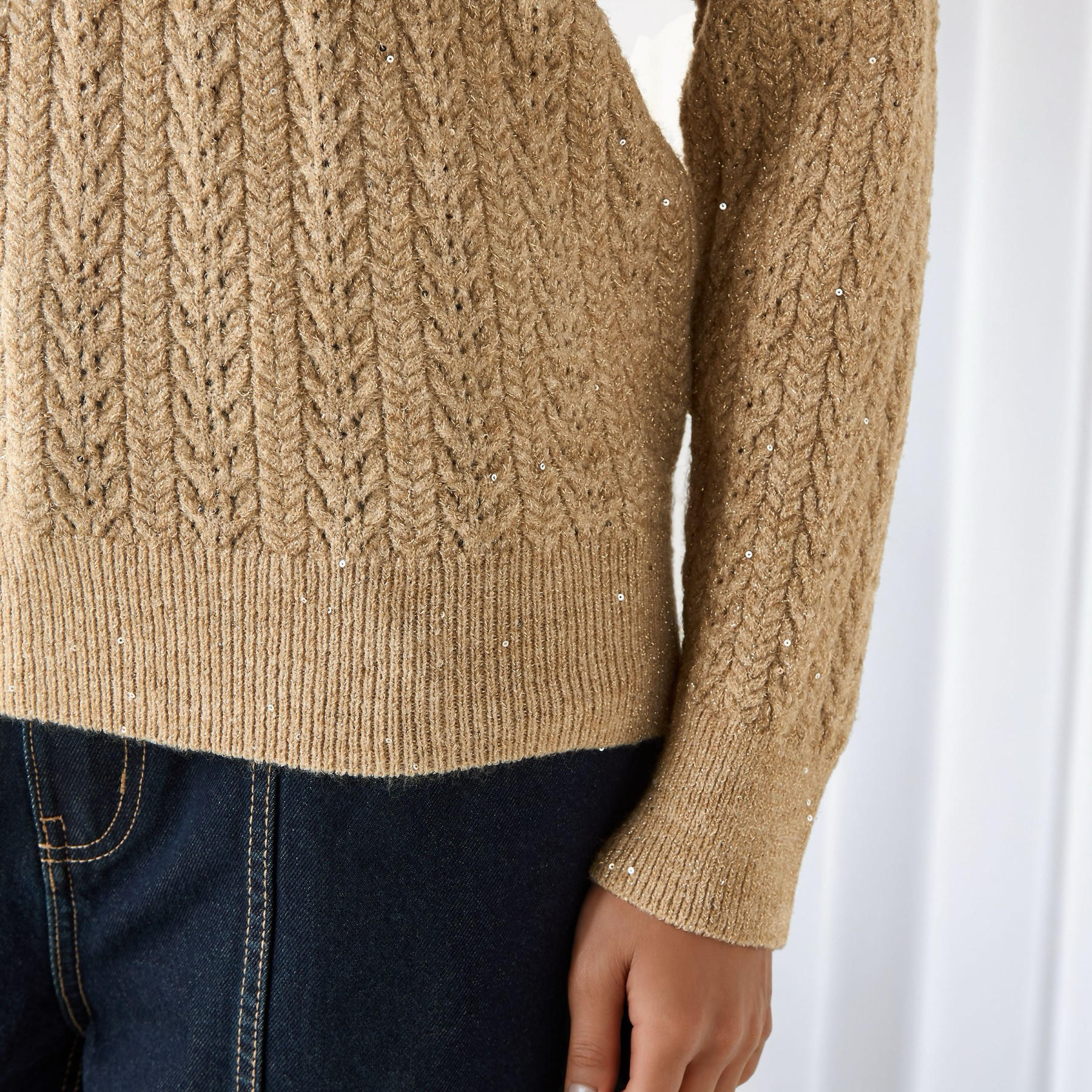 Regular Fit Cable Knit Crew Neck Sweater-women-clothing-cardigansandjumpers-jumpers-image-5