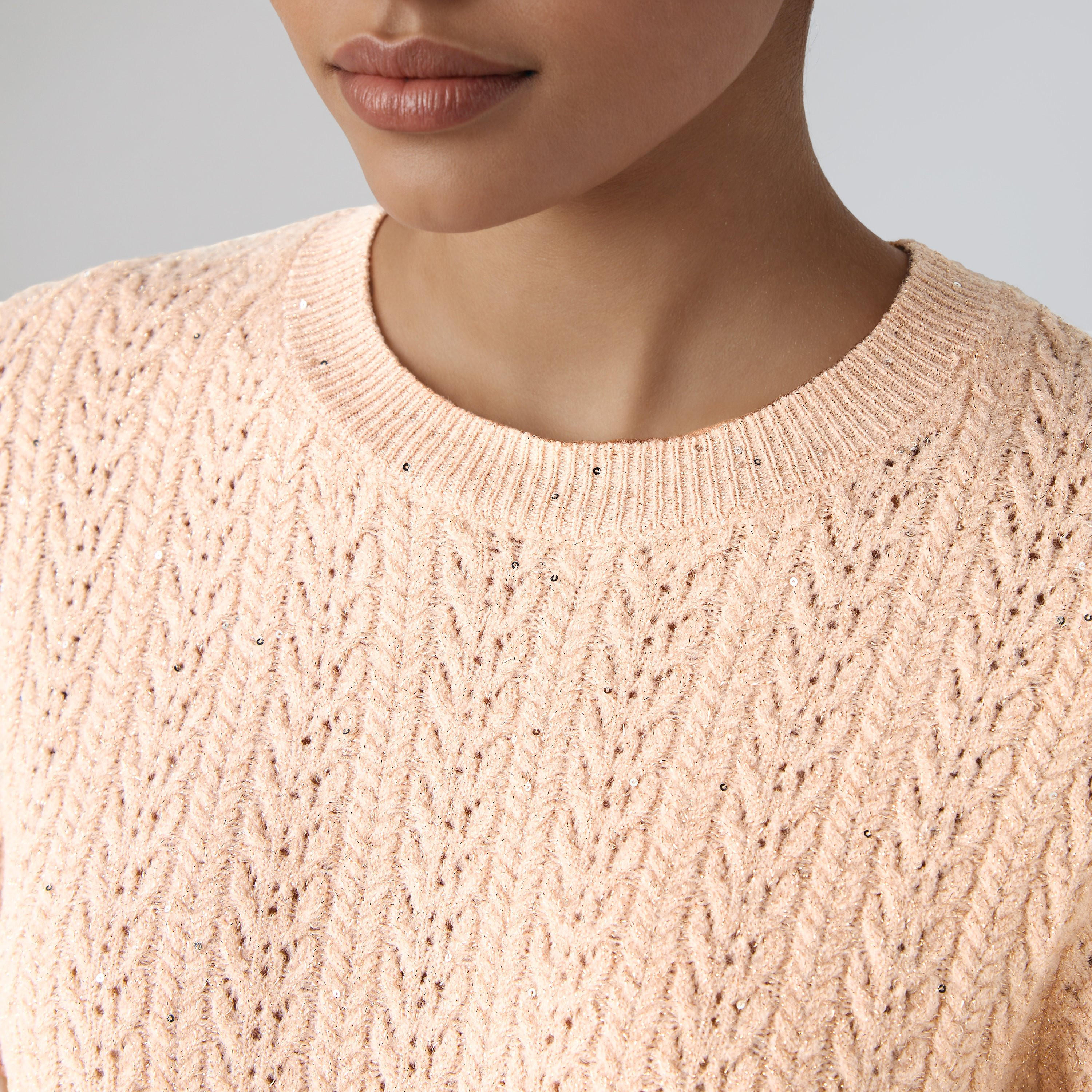 كنزة منسوجة بقصّة عادية وياقة ضيقة-women-clothing-cardigansandjumpers-jumpers-image-2