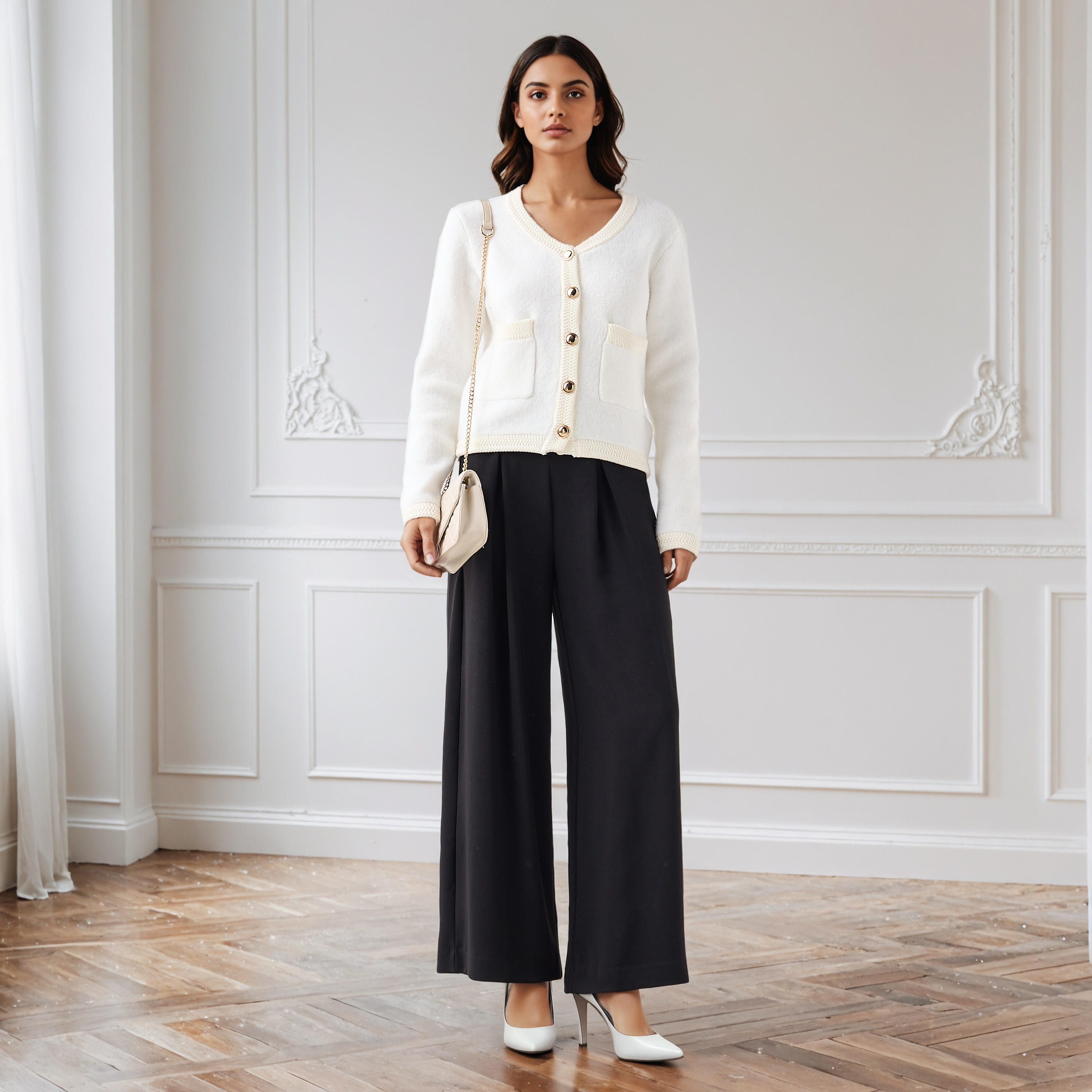 كارديجان بقصّة مريحة وياقة V-women-winterwear-cardigansandjumpers-cardigans-image-4