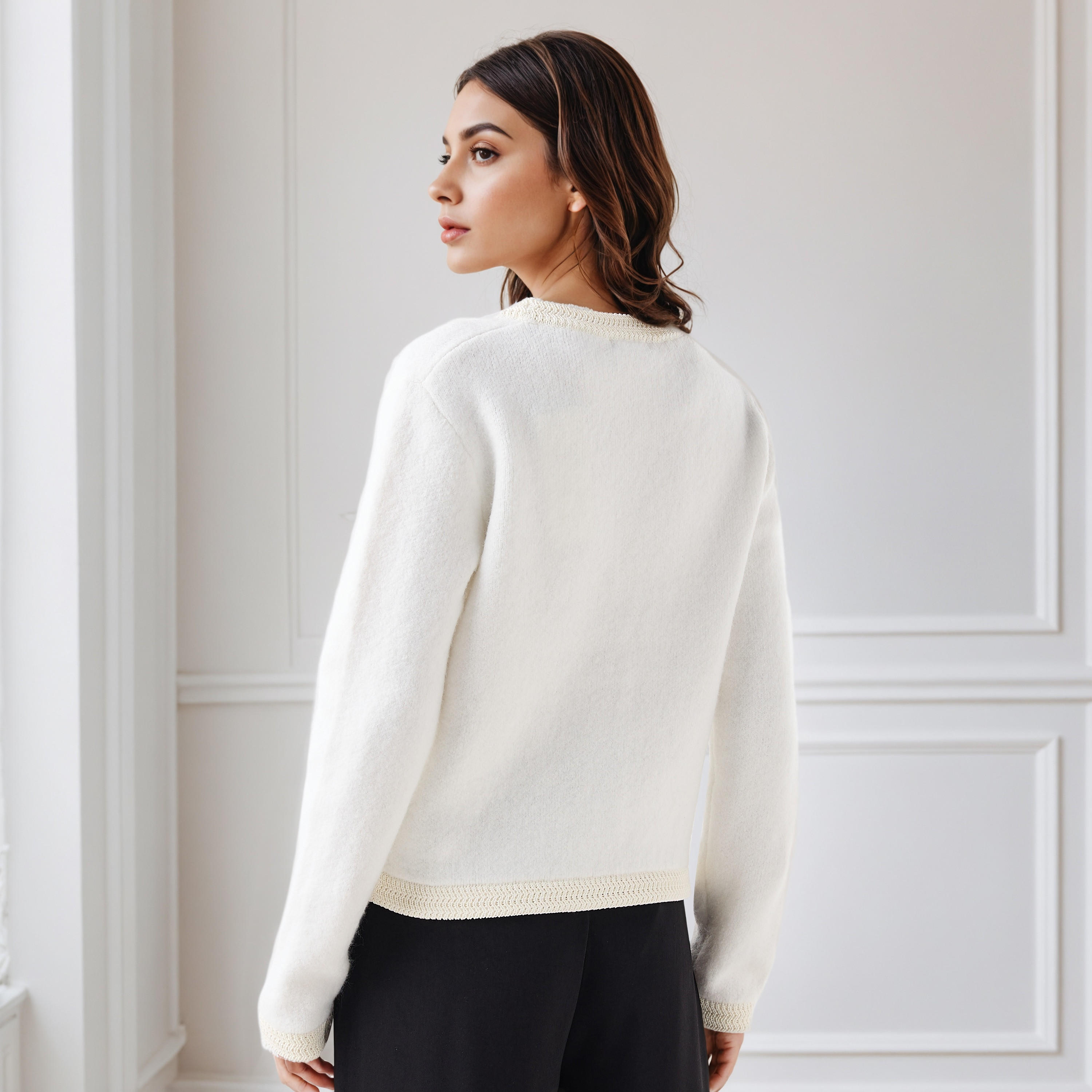 كارديجان بقصّة مريحة وياقة V-women-winterwear-cardigansandjumpers-cardigans-image-3